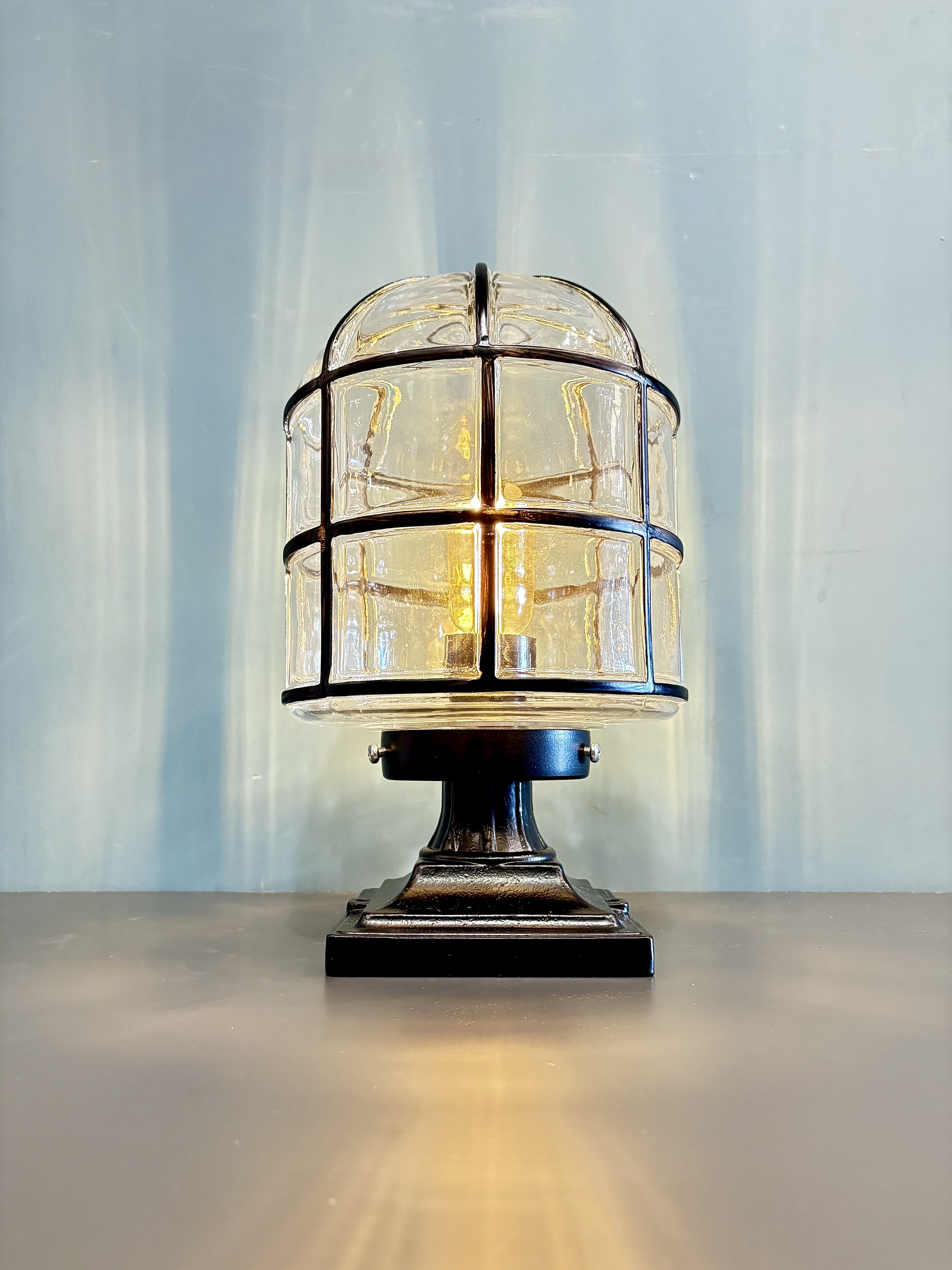 My Store Black ZLIN LARGE Outdoor Glass Dock Lamp