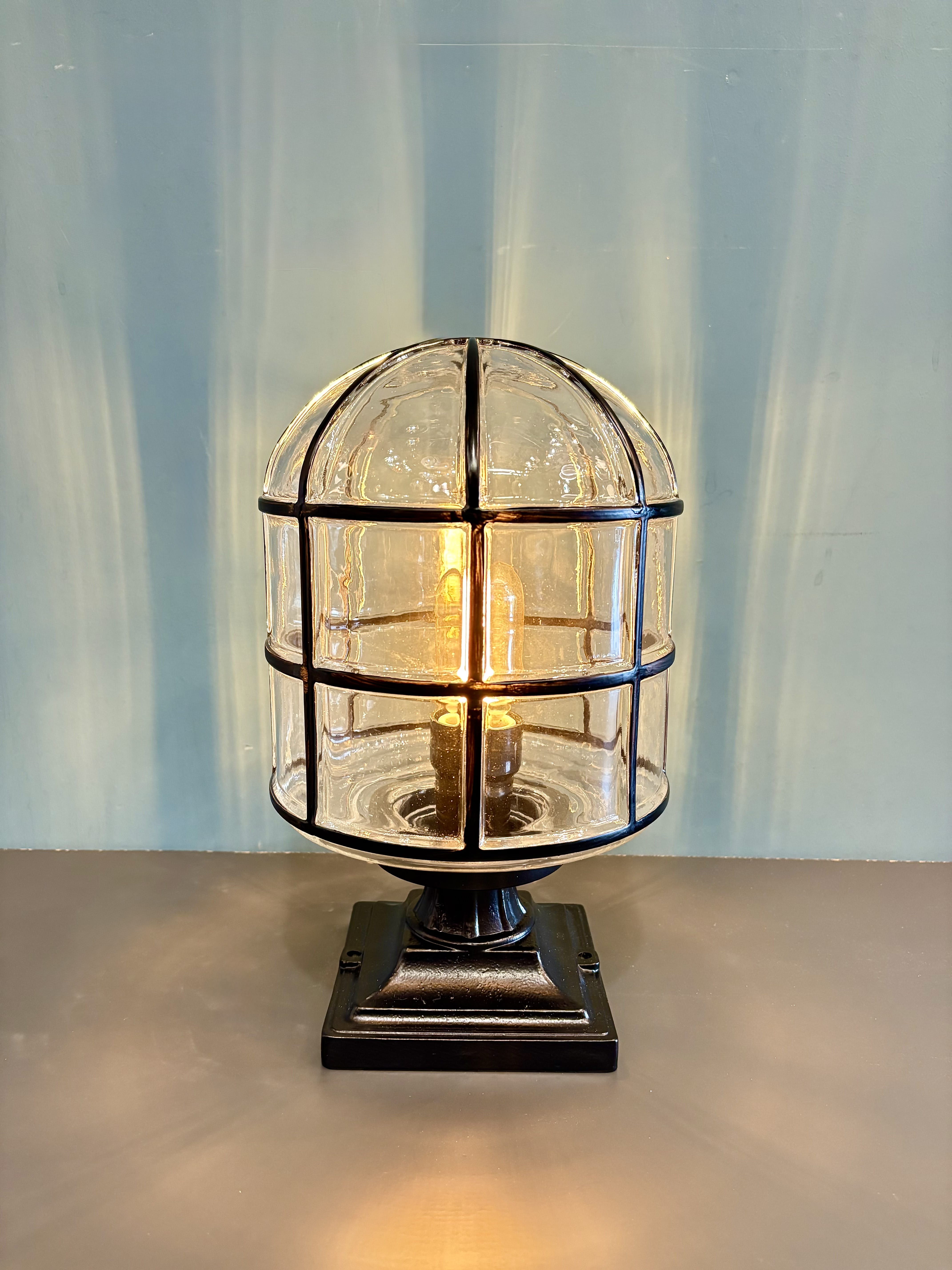 My Store Black ZLIN LARGE Outdoor Glass Dock Lamp