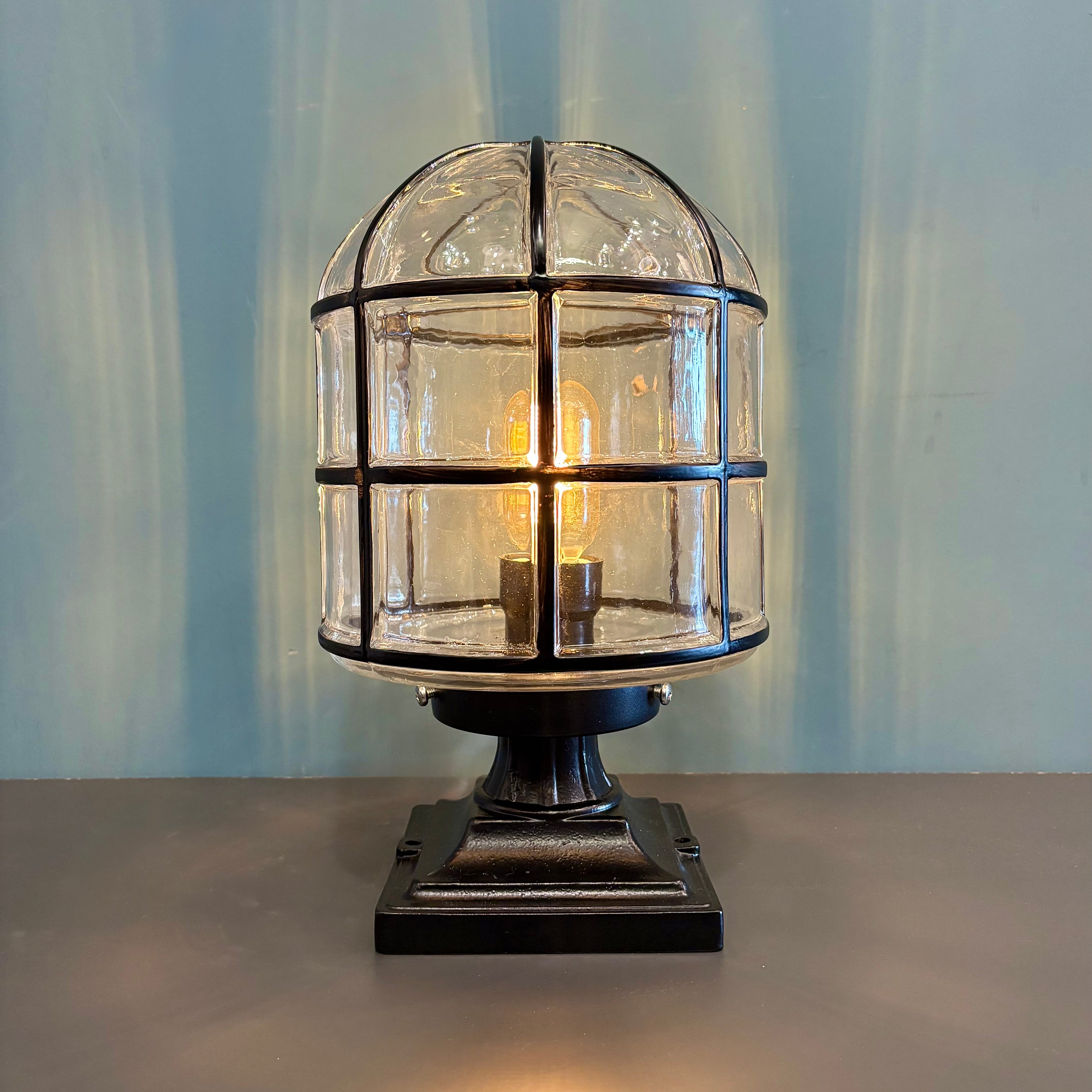 My Store Black ZLIN LARGE Outdoor Glass Dock Lamp