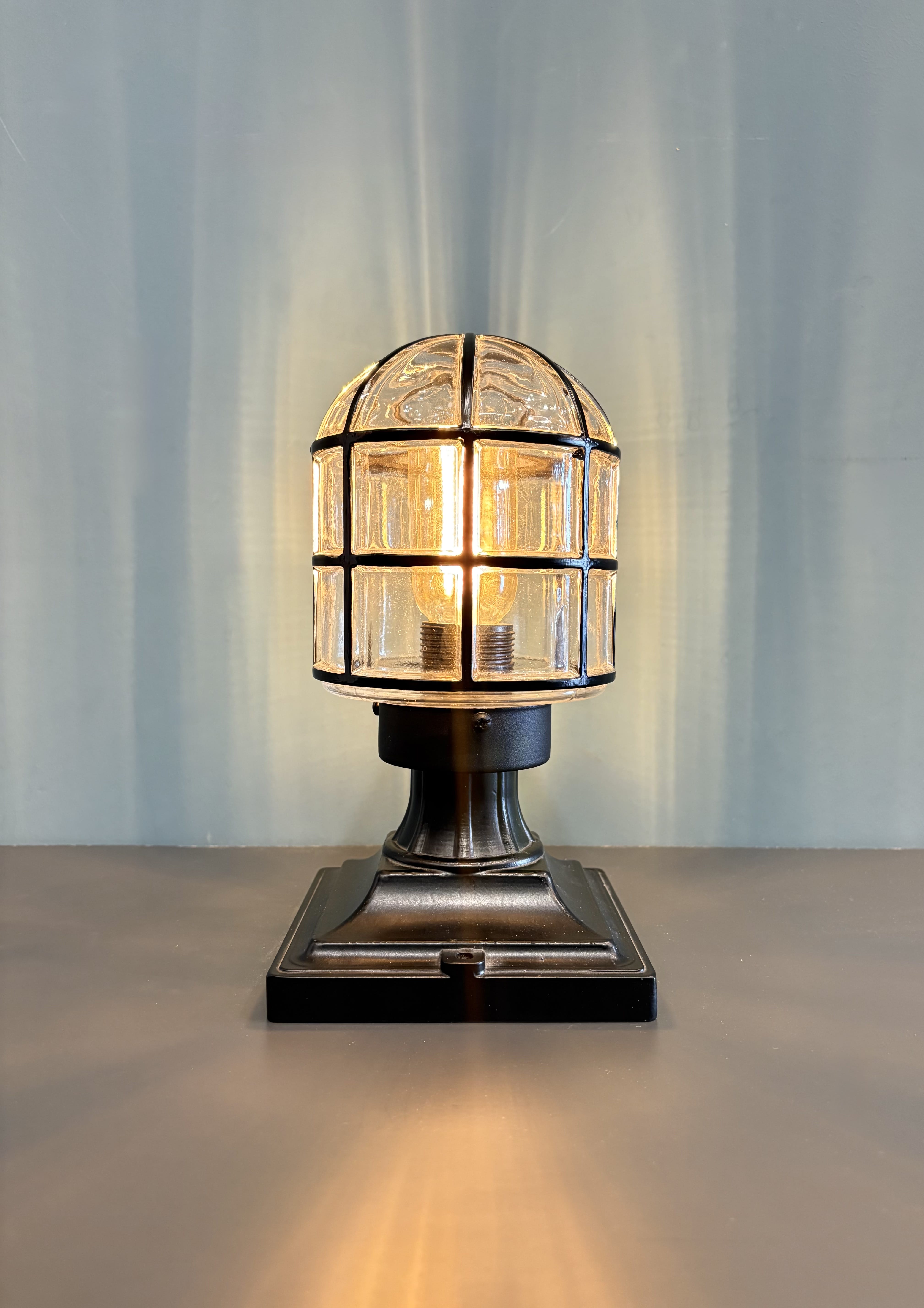 My Store Black ZLIN MINI Outdoor Glass Dock Lamp