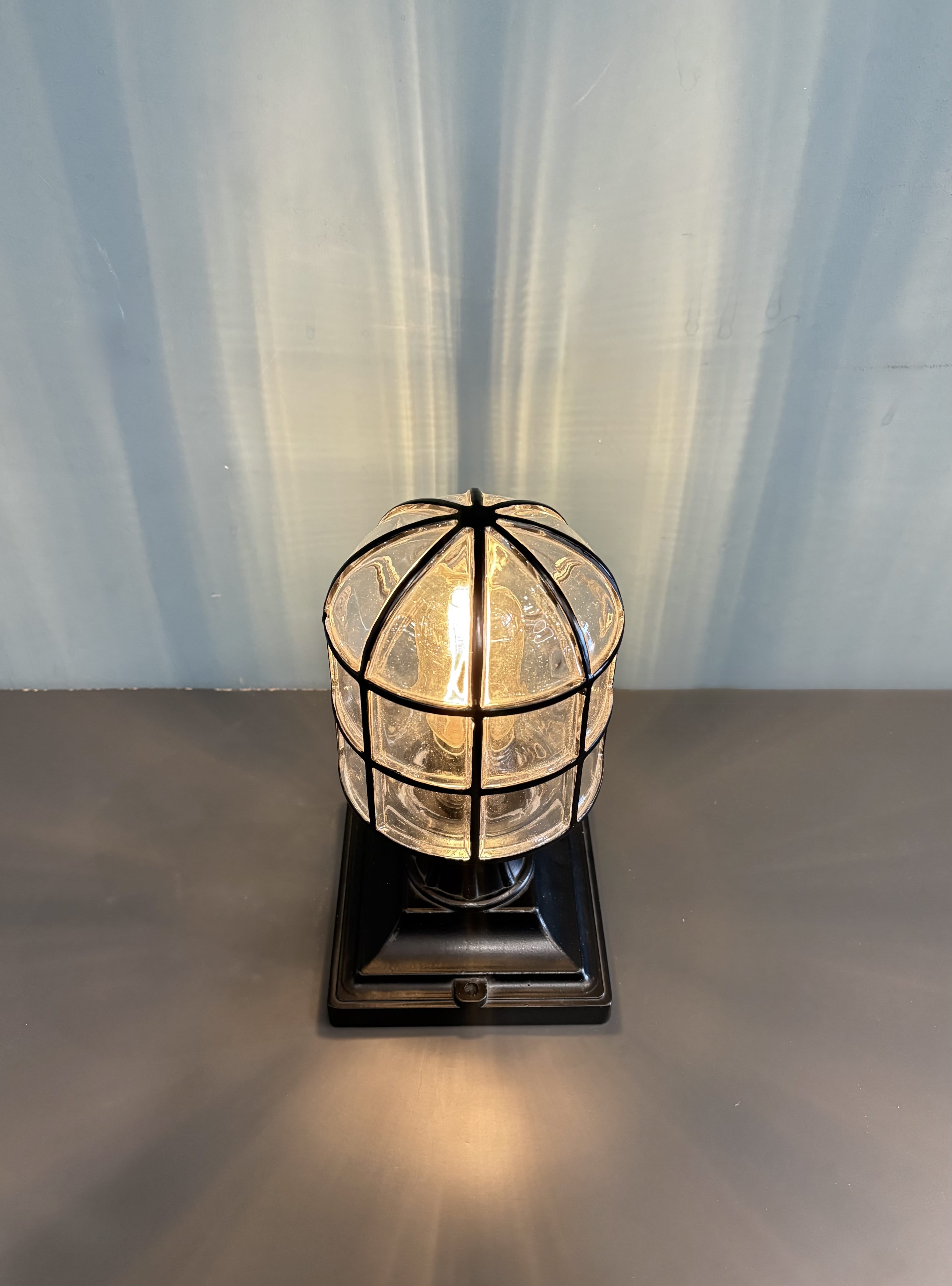 My Store Black ZLIN MINI Outdoor Glass Dock Lamp