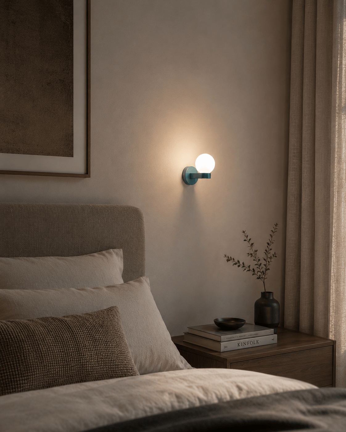 My Store Blue KRANJ Blue Wall Sconce