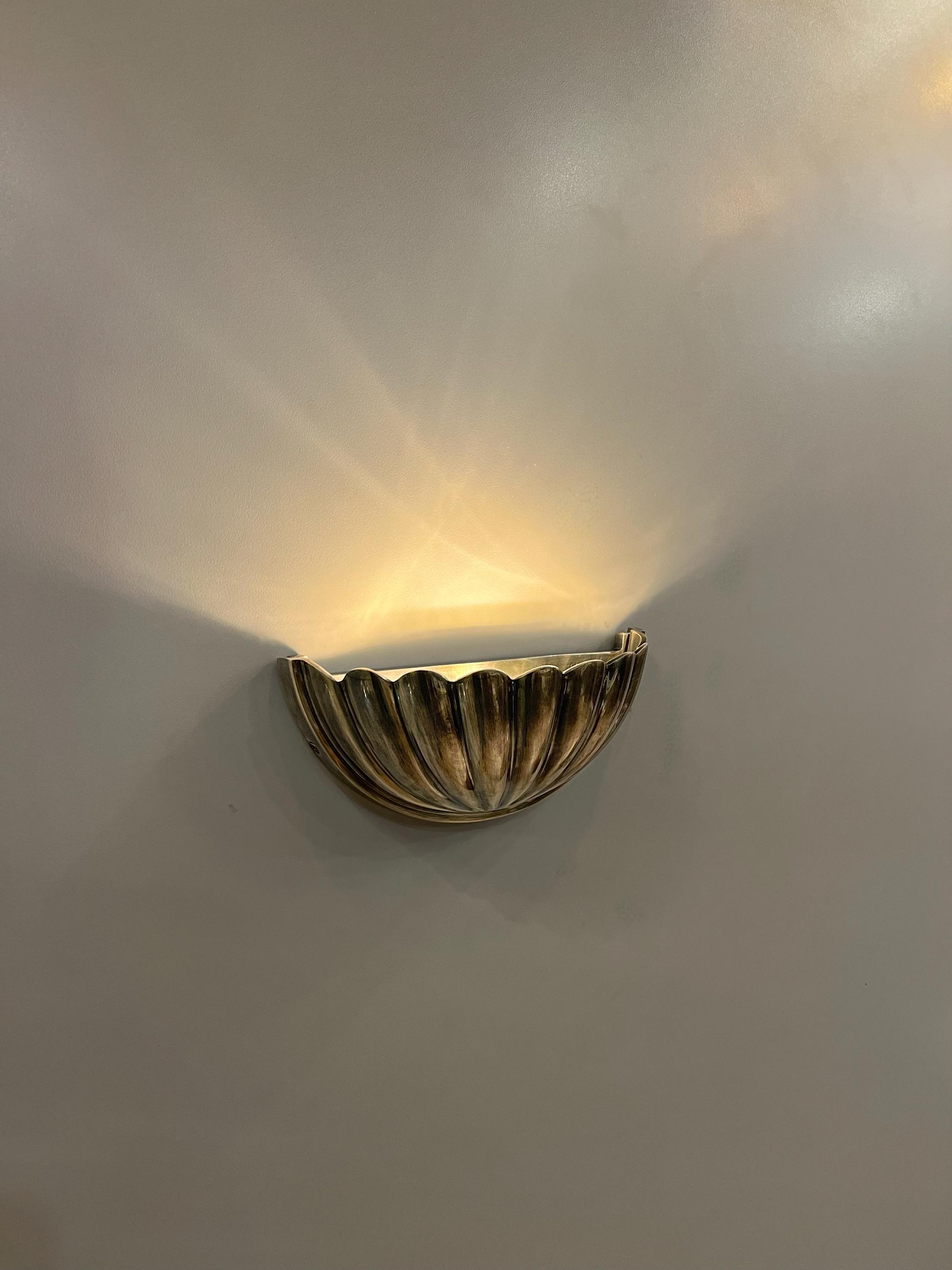 My Store CARDIUM Brass Wall Sconce