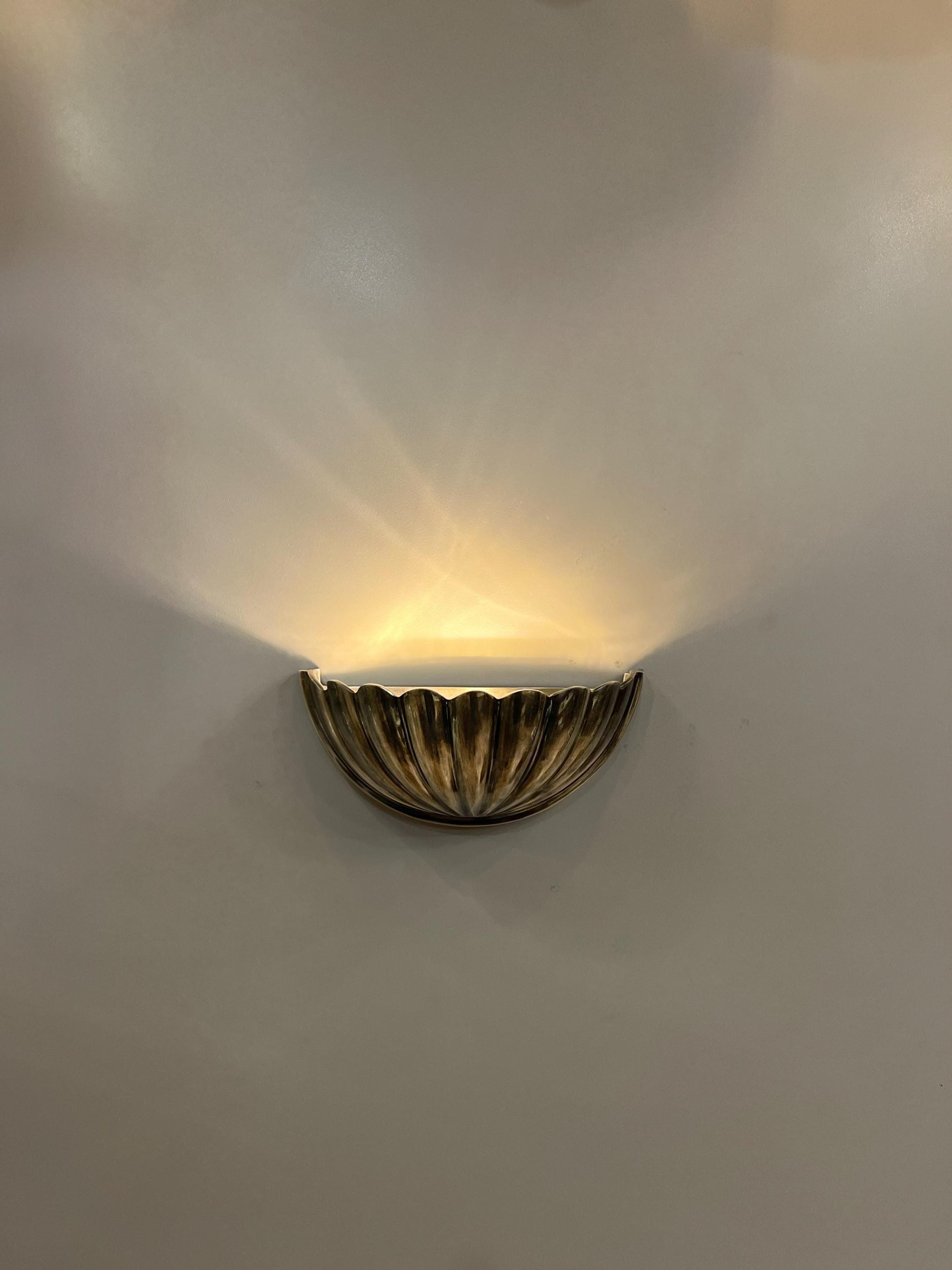 My Store CARDIUM Brass Wall Sconce