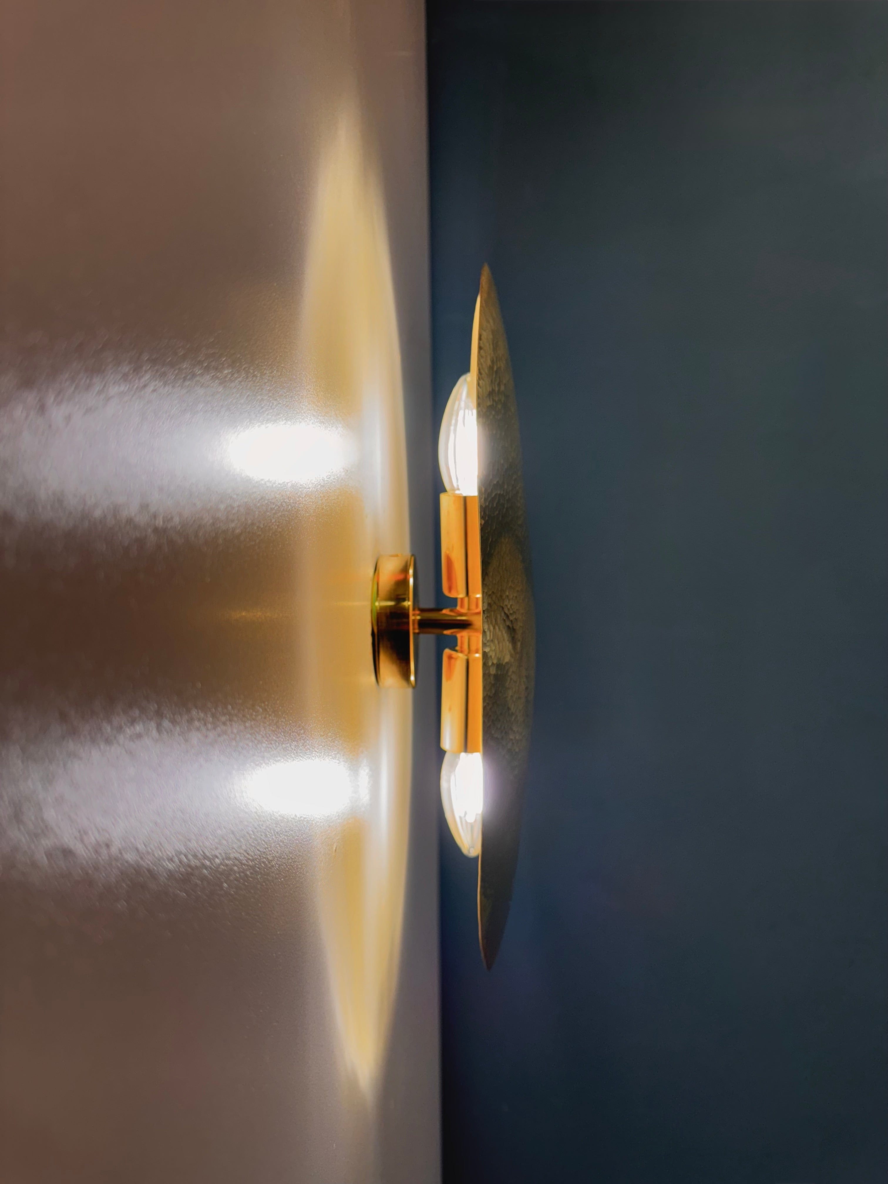 My Store CORO Hammered Brass Wall Lighting Fixture