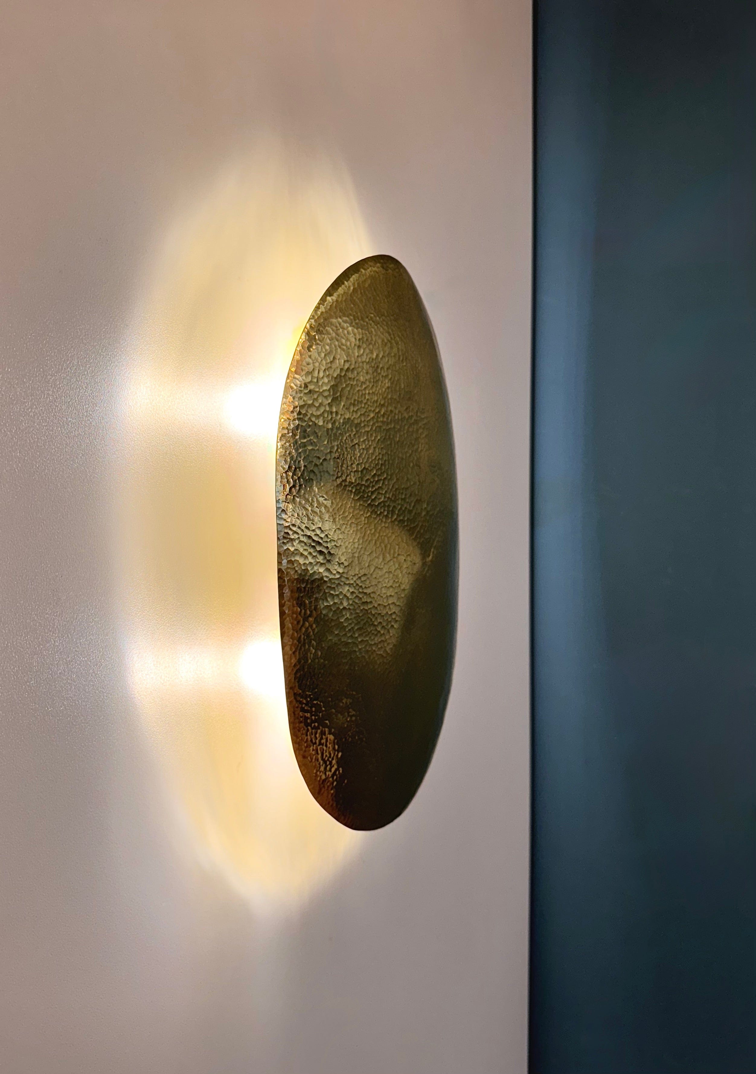 My Store CORO Hammered Brass Wall Lighting Fixture