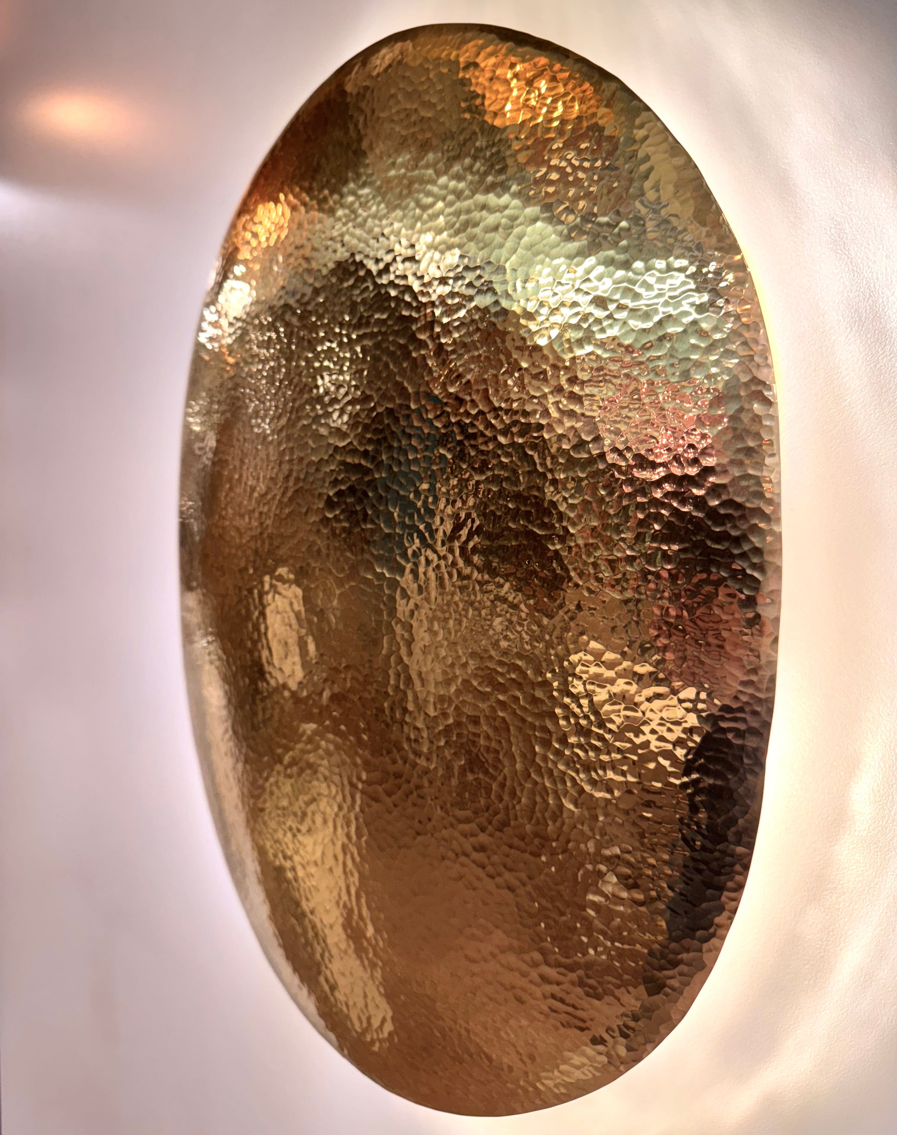 My Store CORO Hammered Brass Wall Lighting Fixture