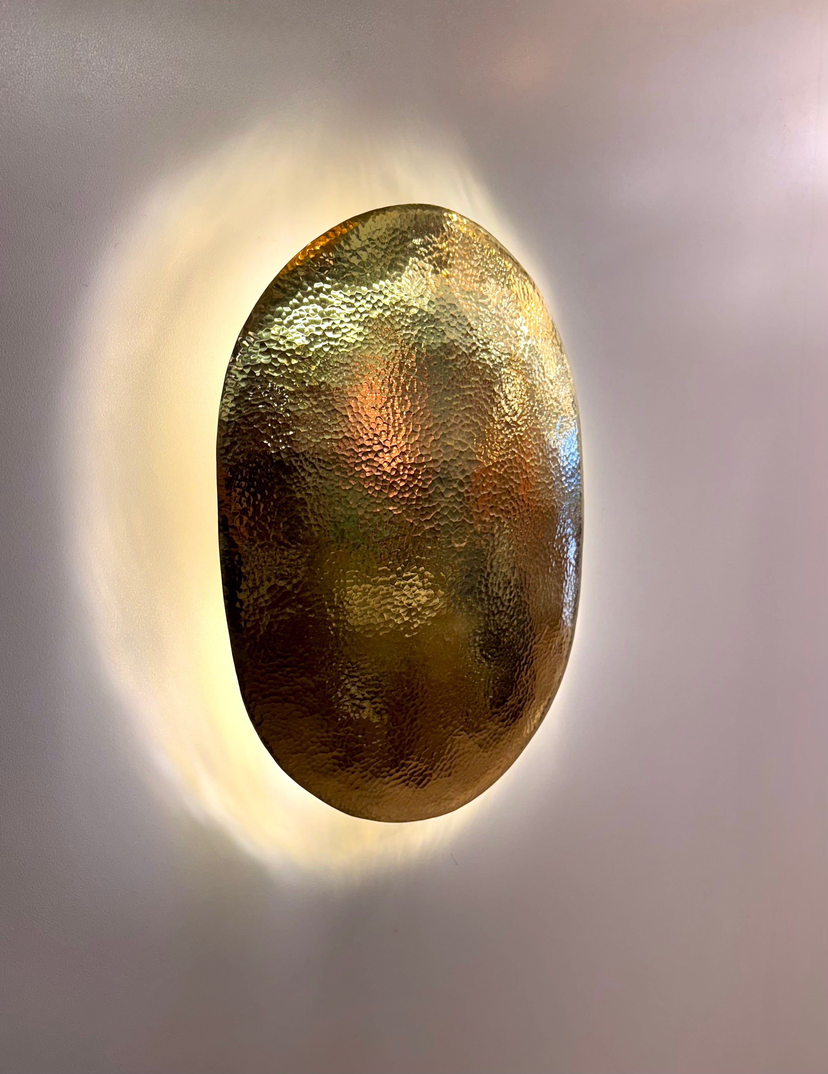 My Store CORO Hammered Brass Wall Lighting Fixture