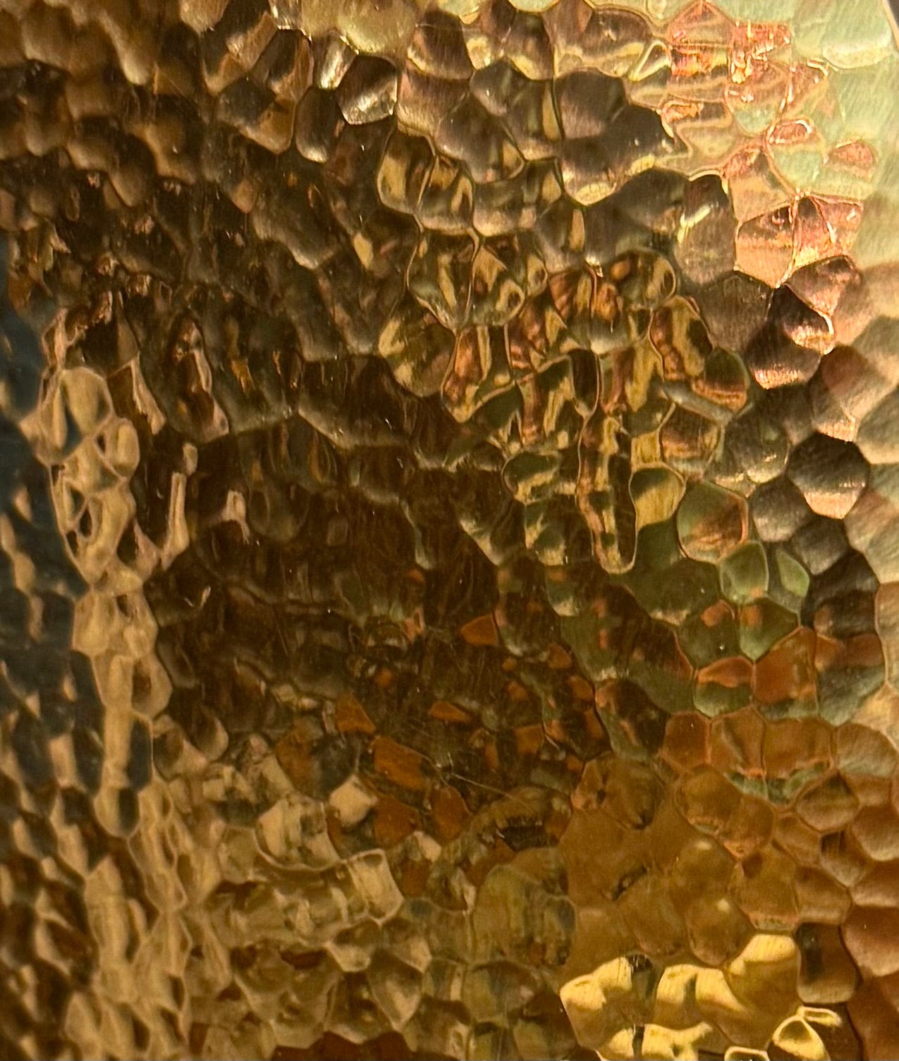 My Store CORO Hammered Brass Wall Lighting Fixture