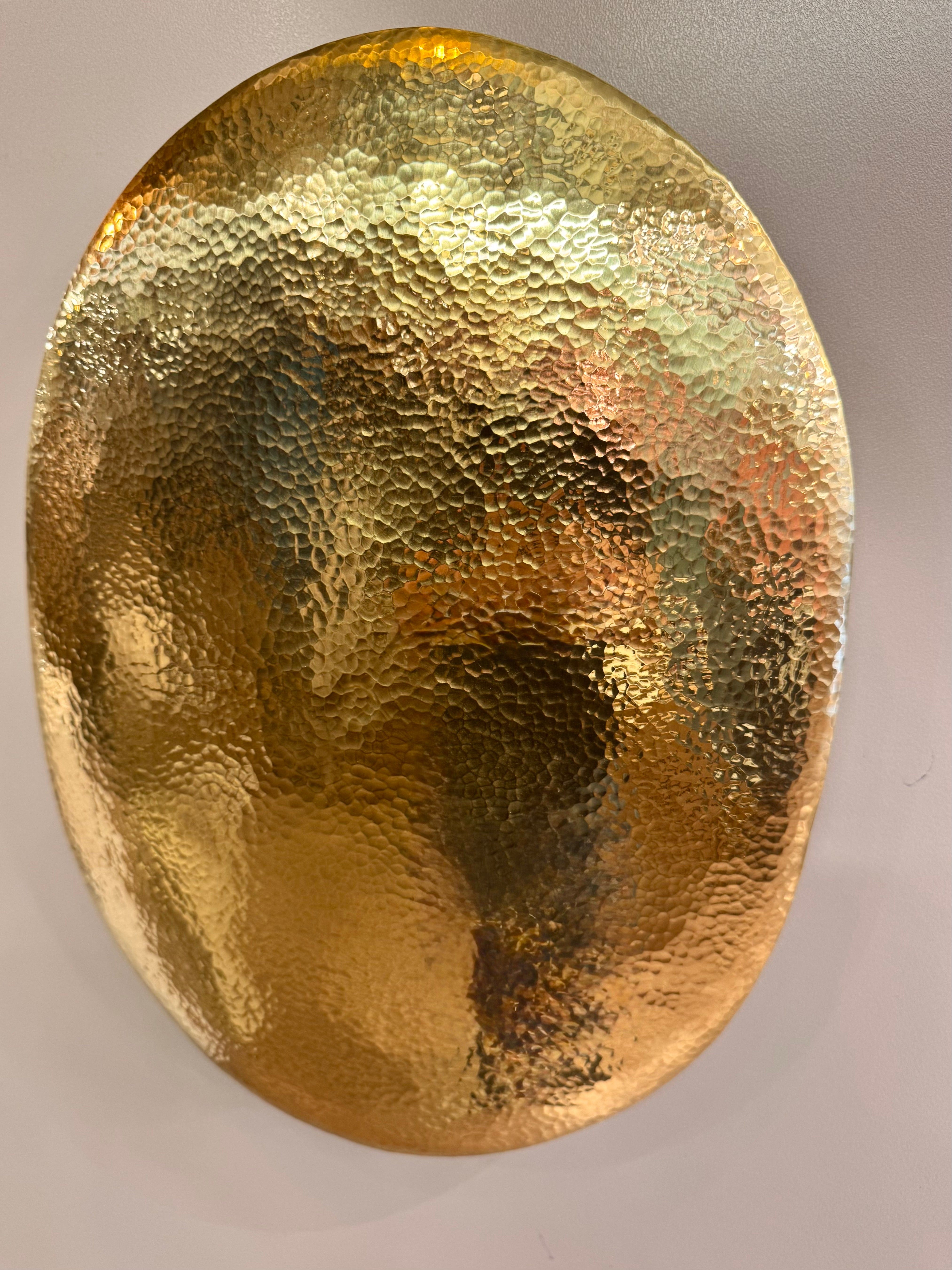 My Store CORO Hammered Brass Wall Lighting Fixture