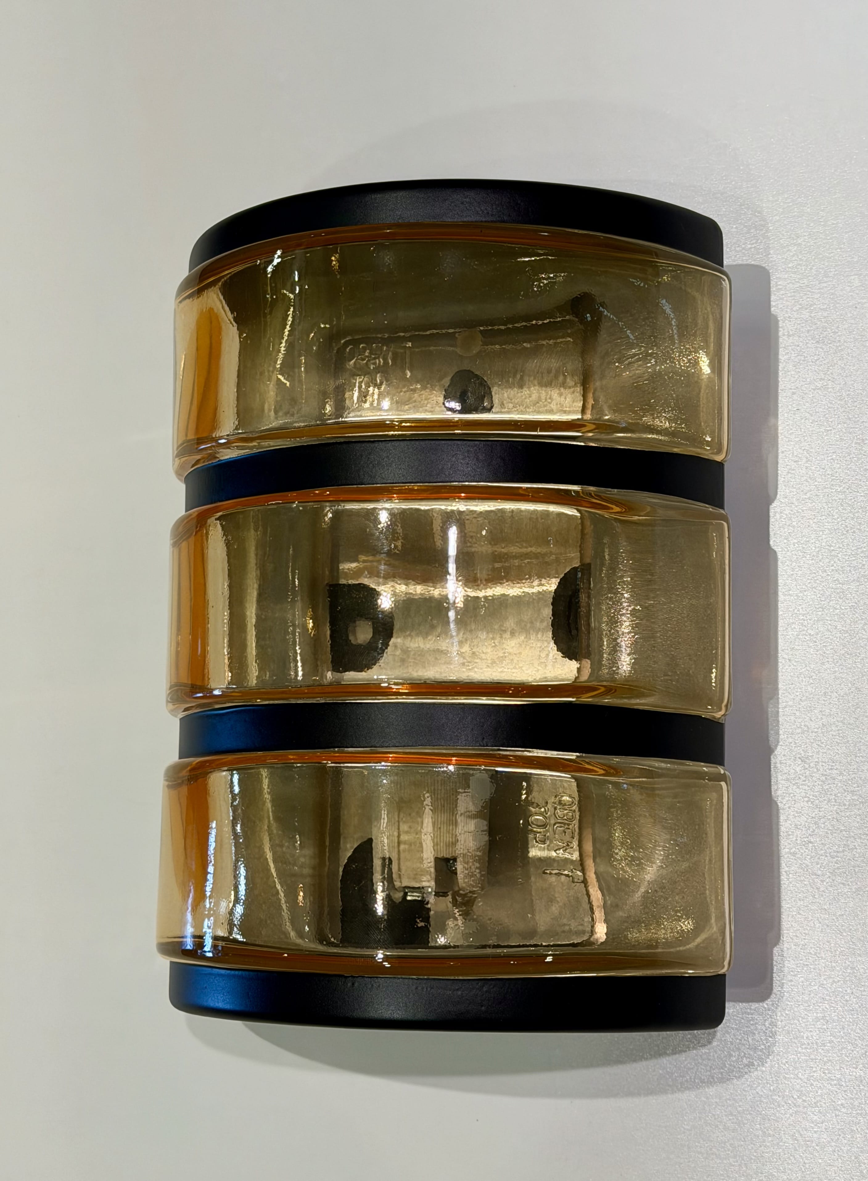 My Store Honey Glass LUNDA SEMIFLUSH GLASS Wall Sconce