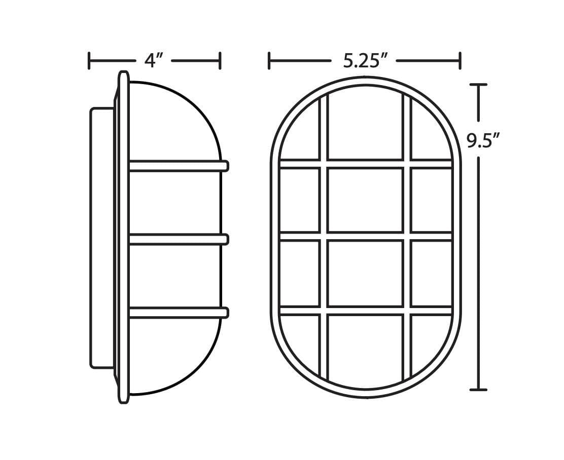 My Store LACROM SEMIFLUSH GLASS Wall Sconce