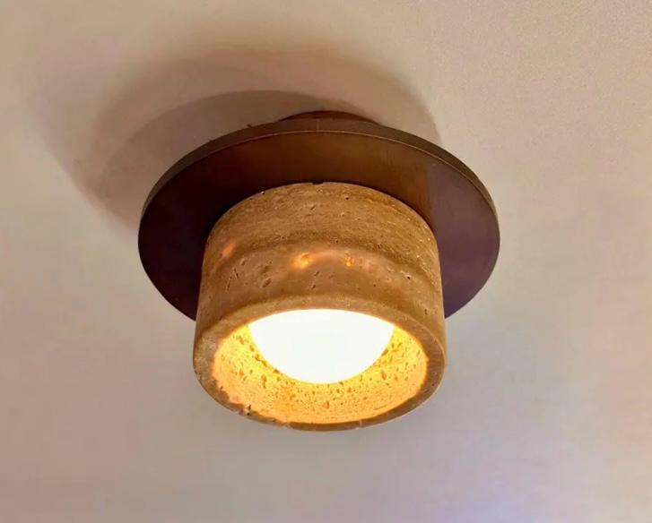 My Store LOGATEC Travertine Ceiling Fixture