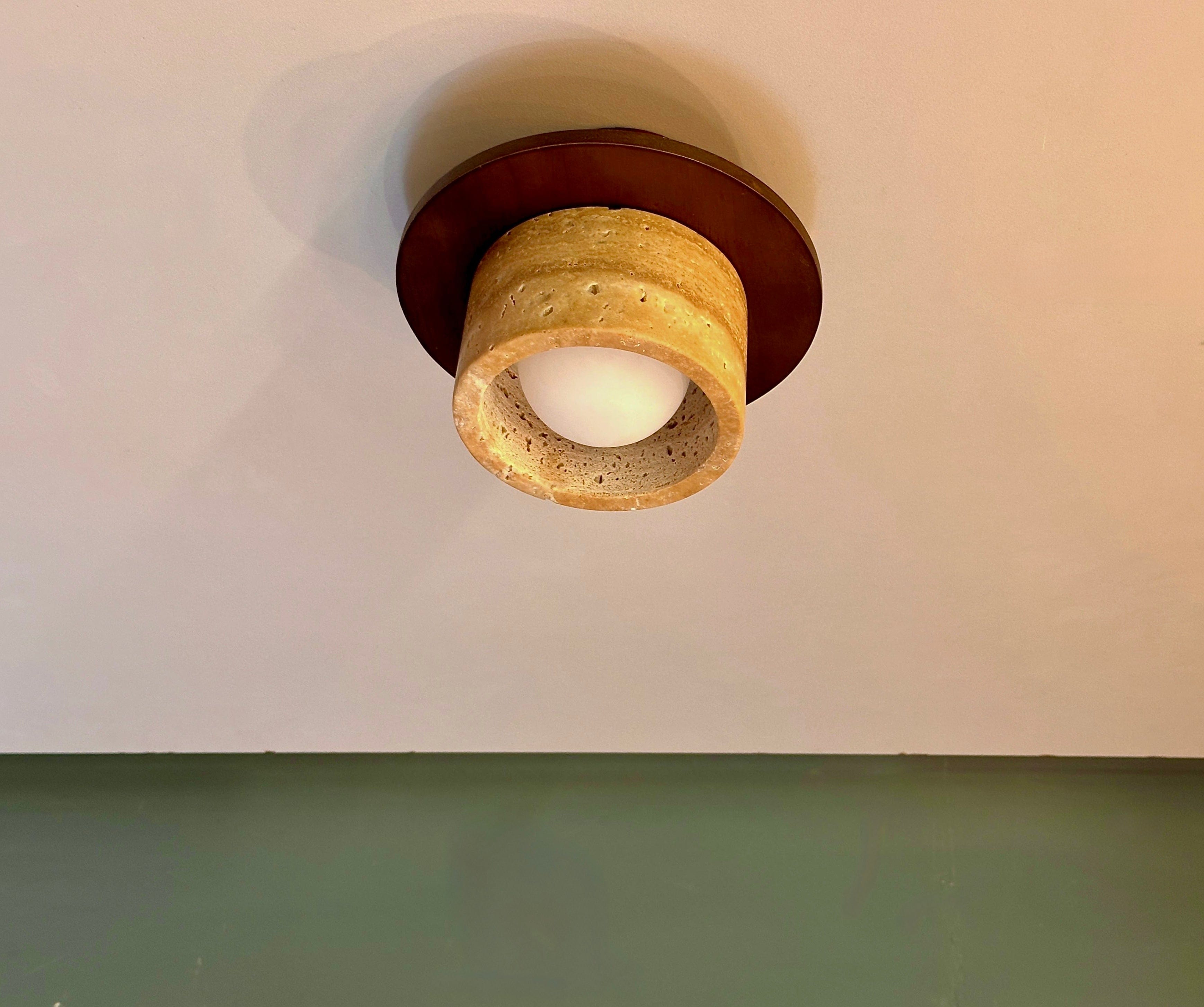 My Store LOGATEC Travertine Ceiling Fixture