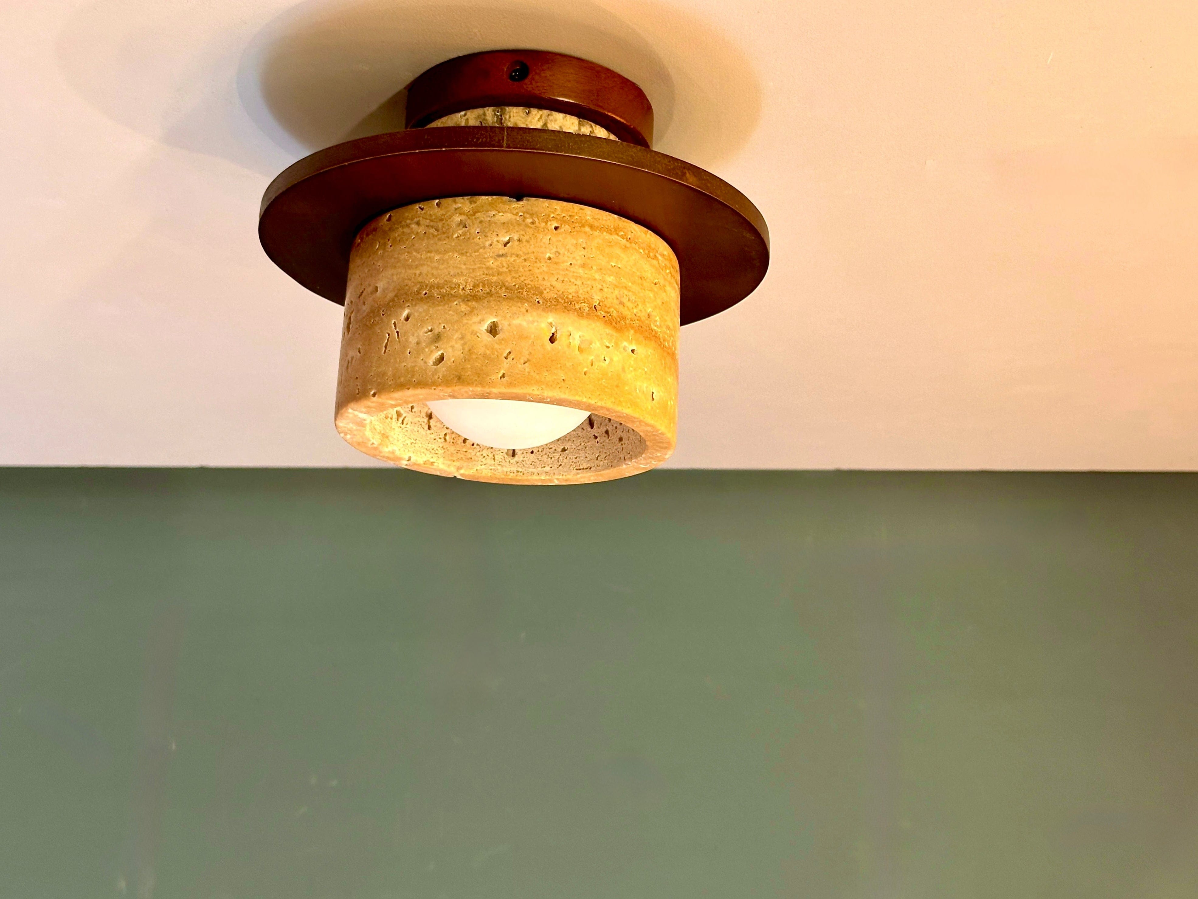 My Store LOGATEC Travertine Ceiling Fixture