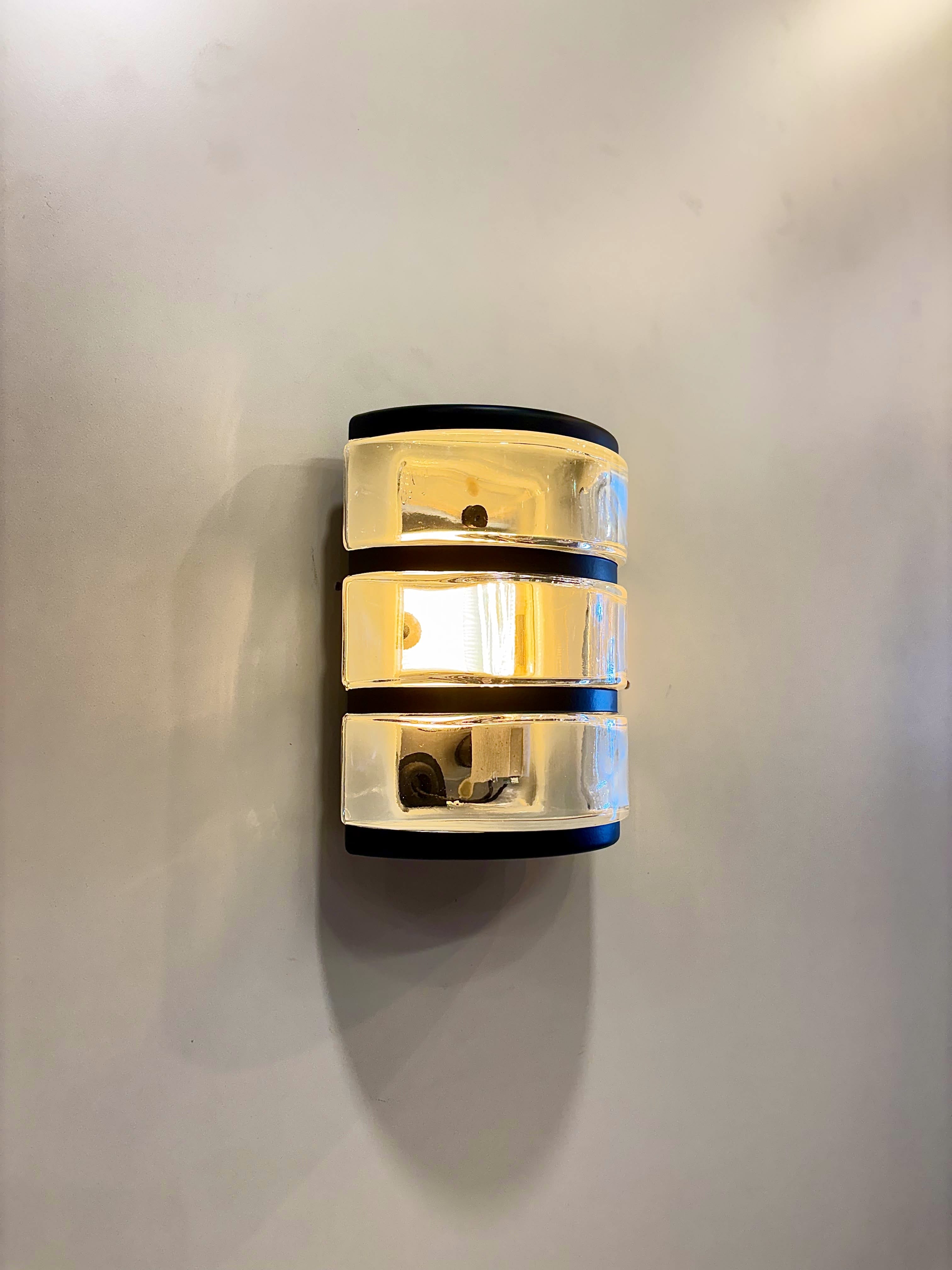My Store LUNDA SEMIFLUSH GLASS Wall Sconce