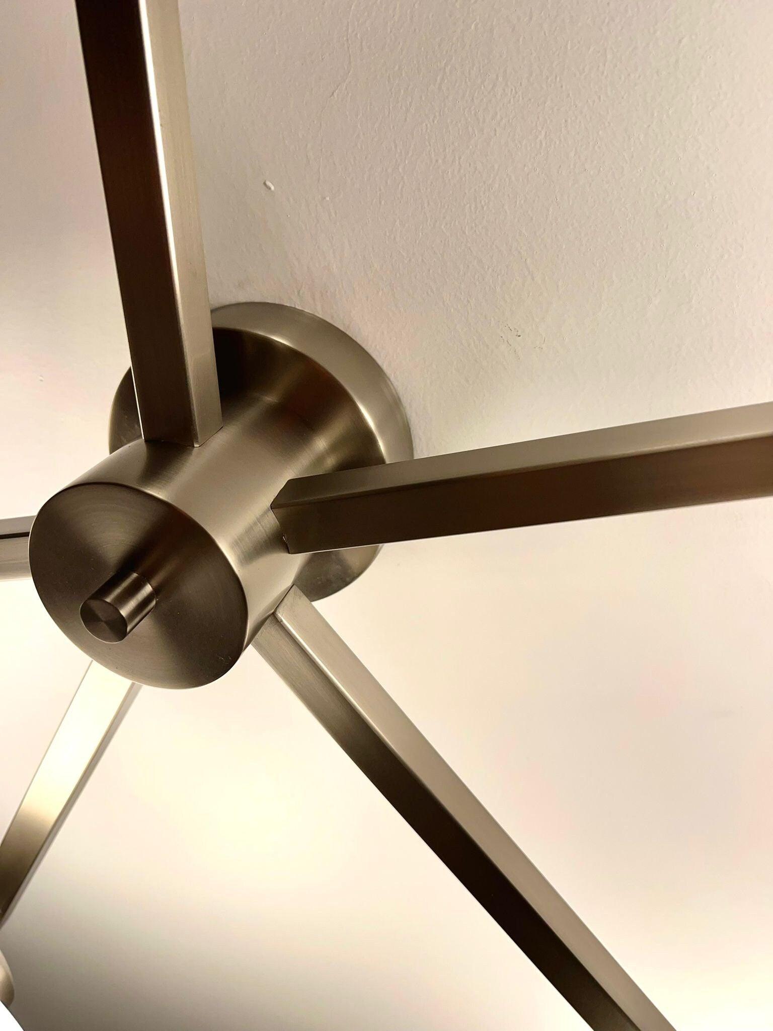 Arel Lighting GEBET 5 Arm Large Semi Flush Mount Lighting