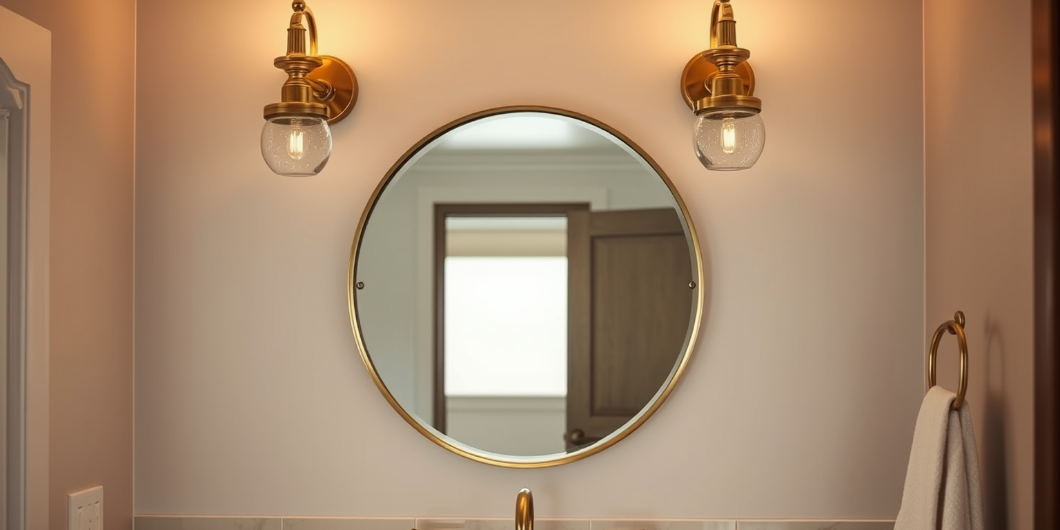 How to Light a Coastal Bathroom with Nautical Sconces