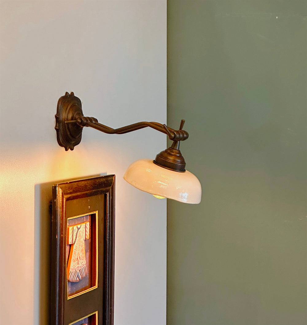 LUBLIN Brass Traditional Wall Sconce