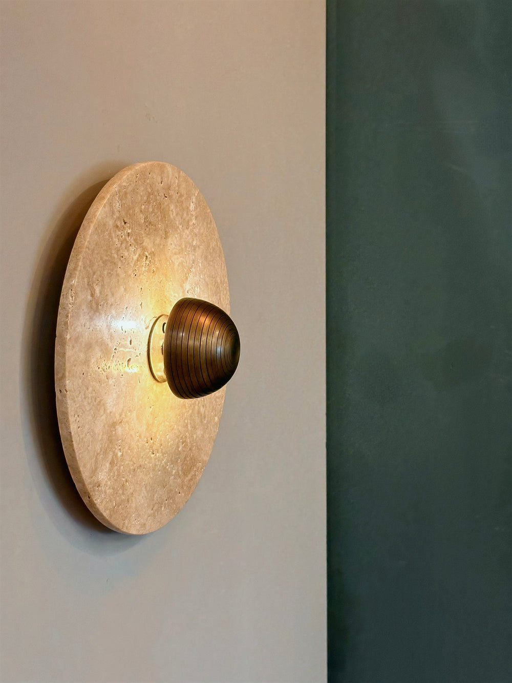 ALESE Travertine Sconce