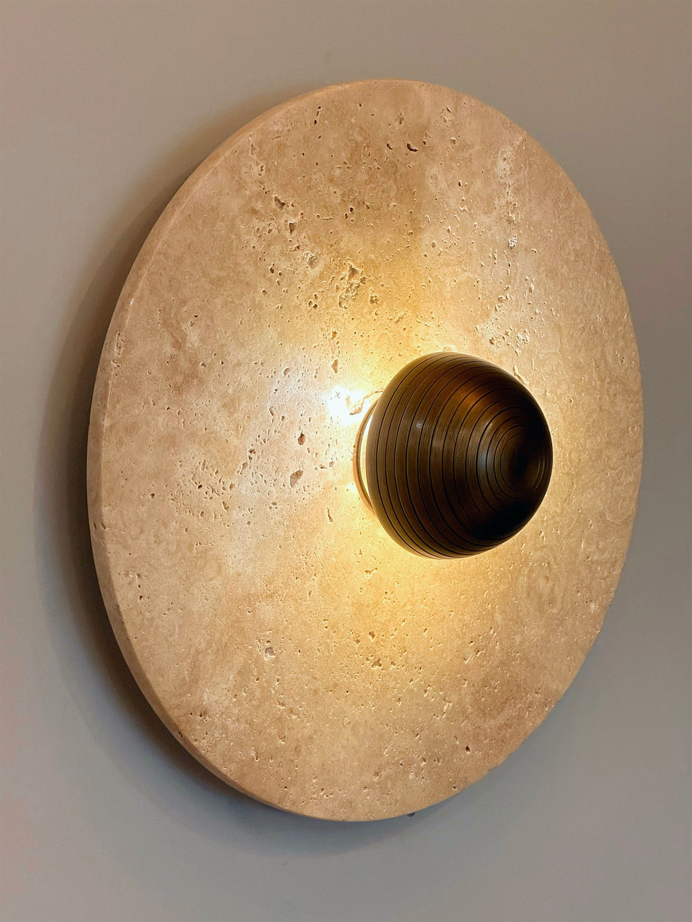 ALESE Travertine Sconce