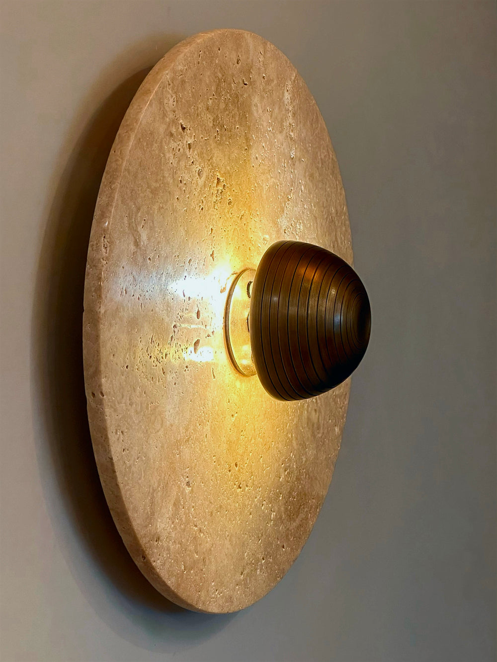 ALESE Travertine Sconce