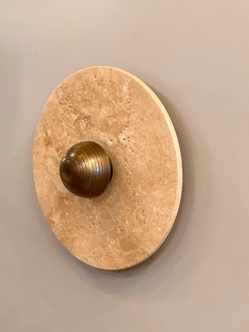 ALESE Travertine Sconce