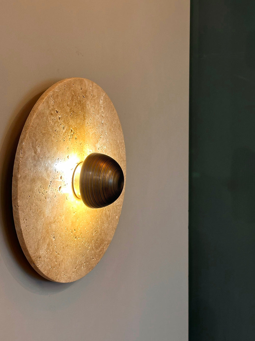 ALESE Travertine Sconce