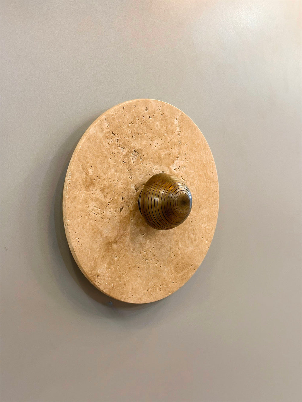 ALESE Travertine Sconce