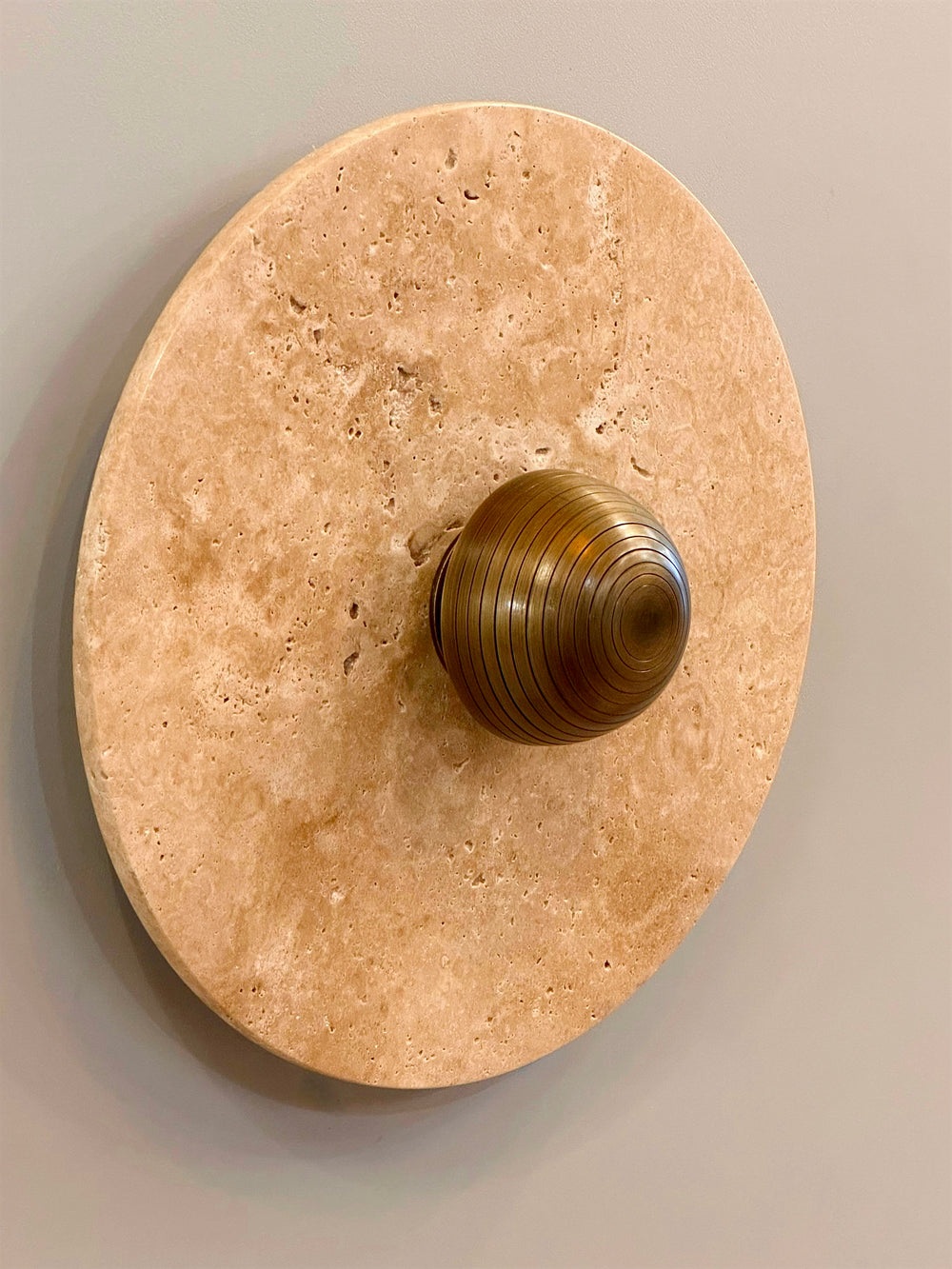 ALESE Travertine Sconce