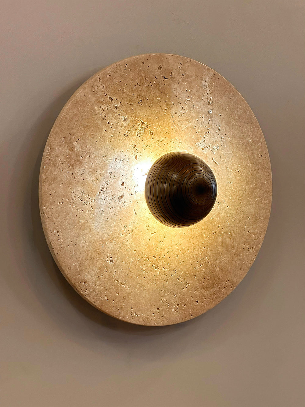 ALESE Travertine Sconce