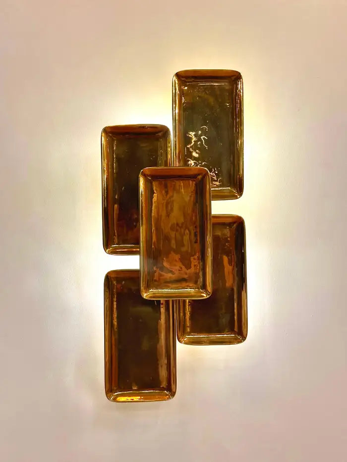 COMOR Brass Casting Monumental Wall Sconce