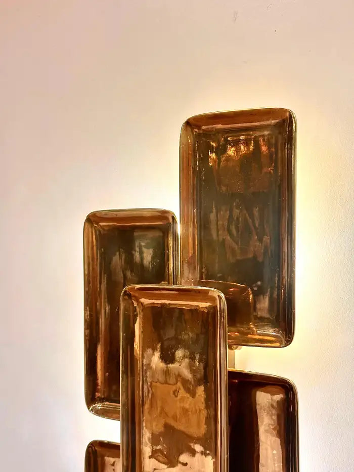 COMOR Brass Casting Monumental Wall Sconce