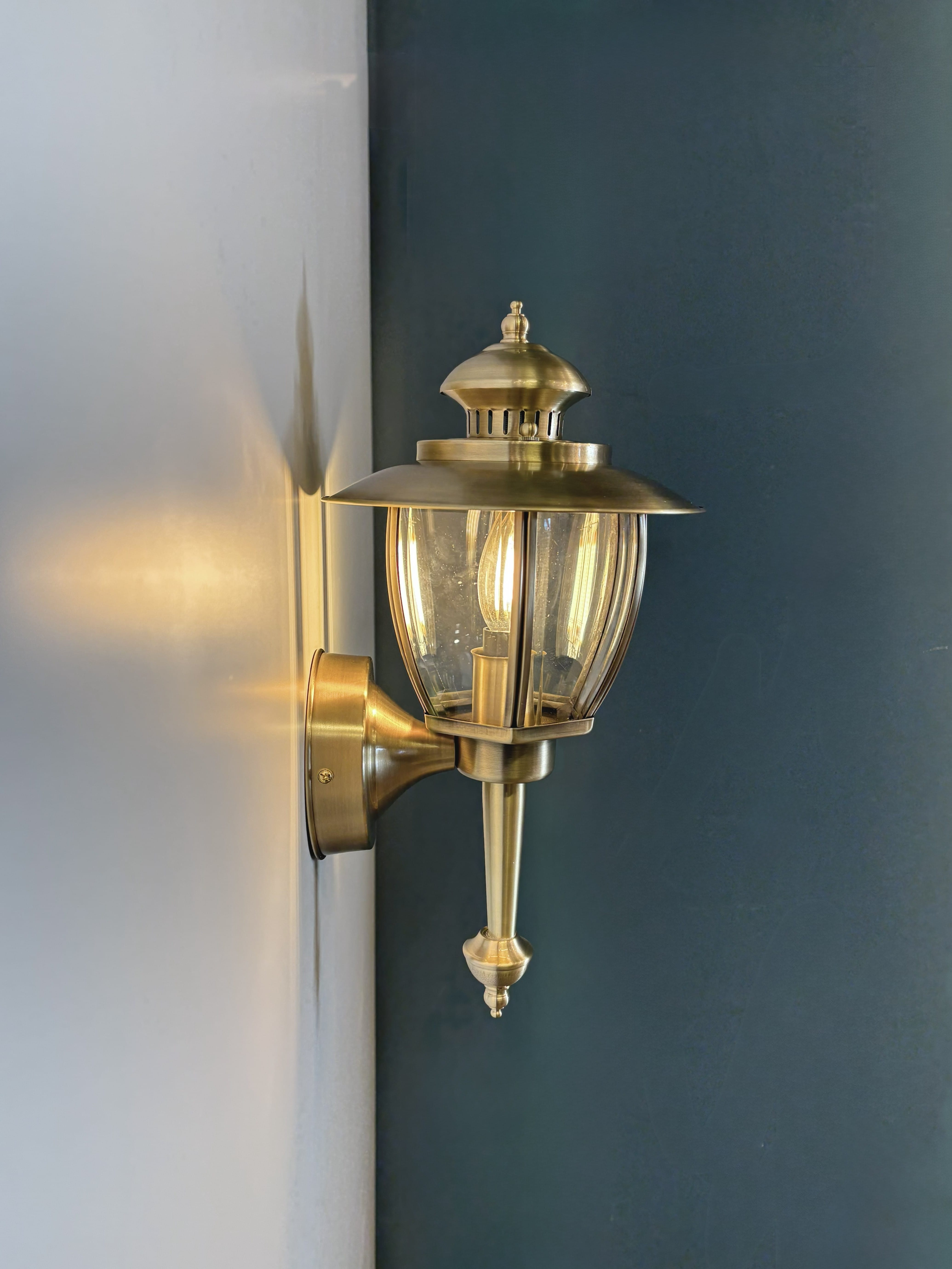 Arel Lighting ALGINET Handmade Brass Outdoor Wall Sconce