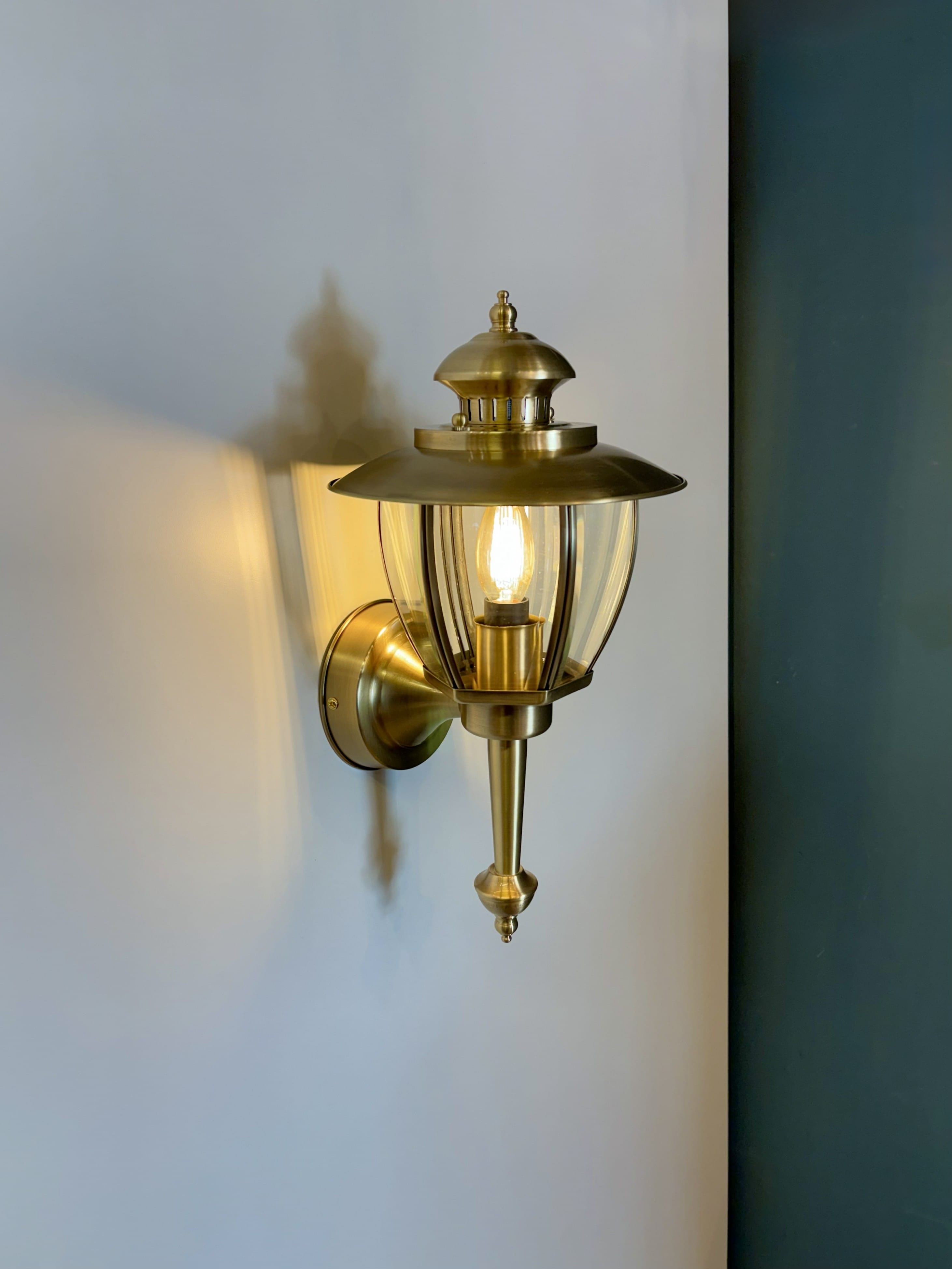 Arel Lighting ALGINET Handmade Brass Outdoor Wall Sconce