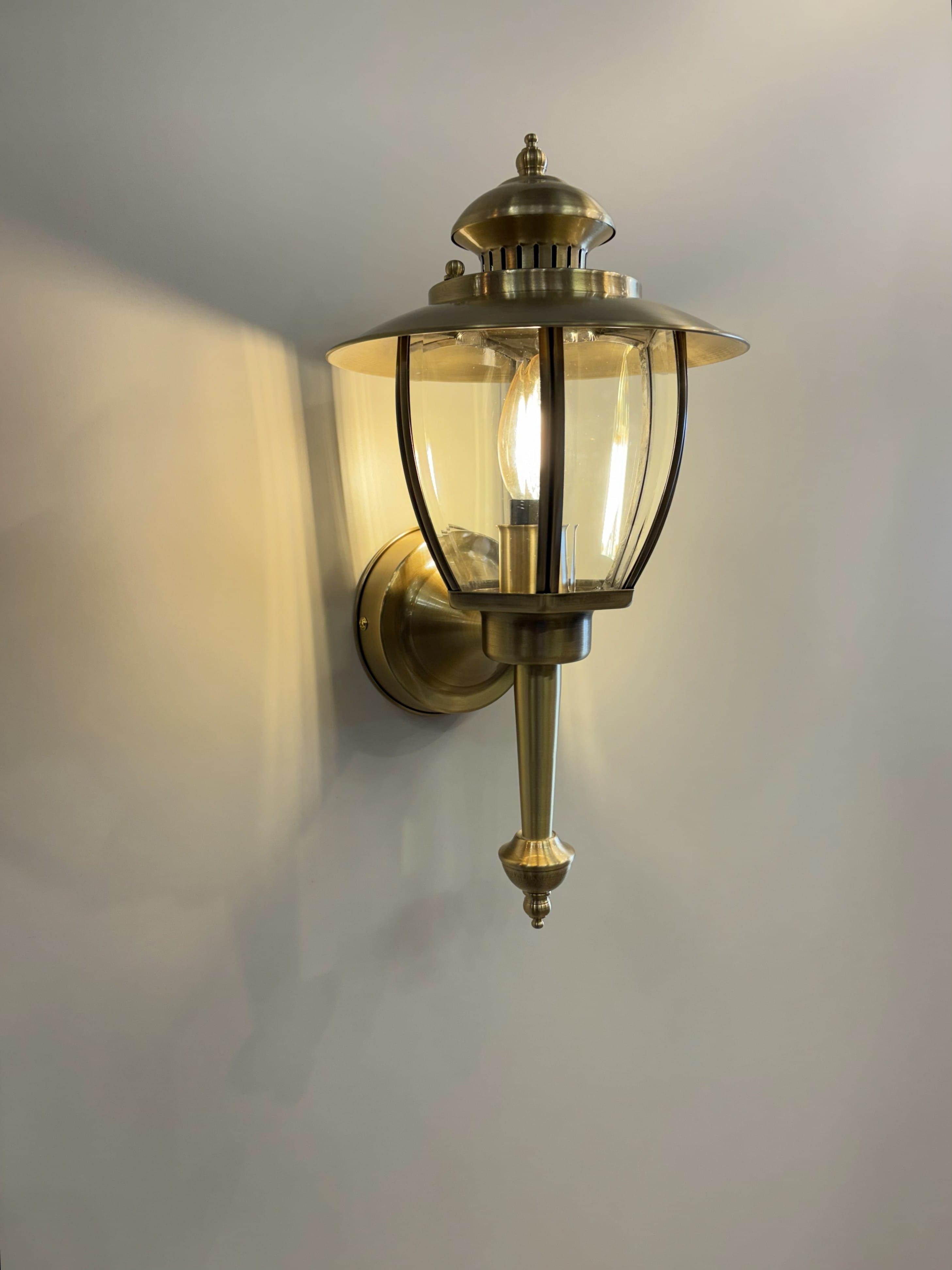 Arel Lighting ALGINET Handmade Brass Outdoor Wall Sconce