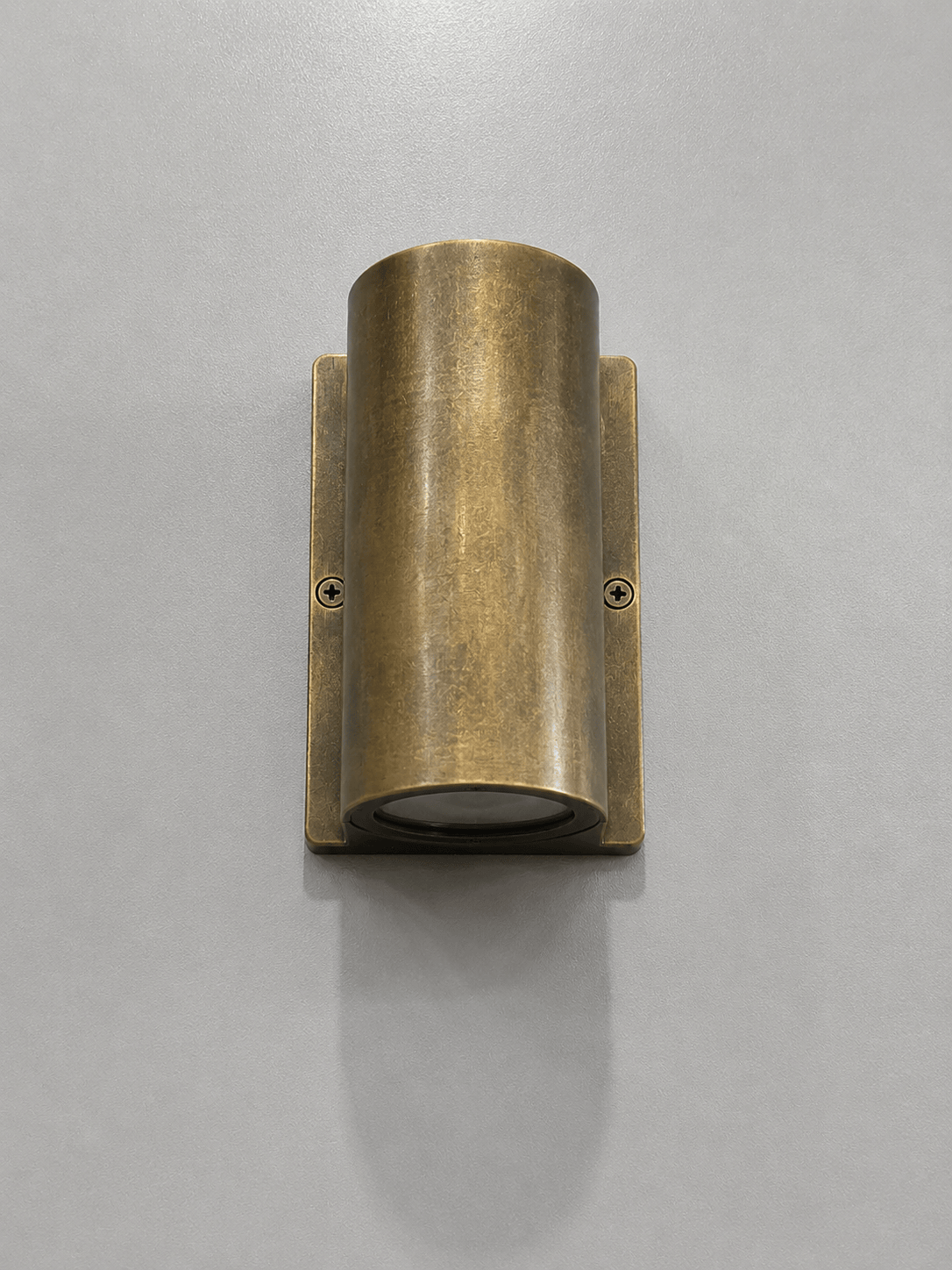 Arel Lighting Antique Brass LIDAR Outdoor Brass Casting Up/Down Wall Sconce