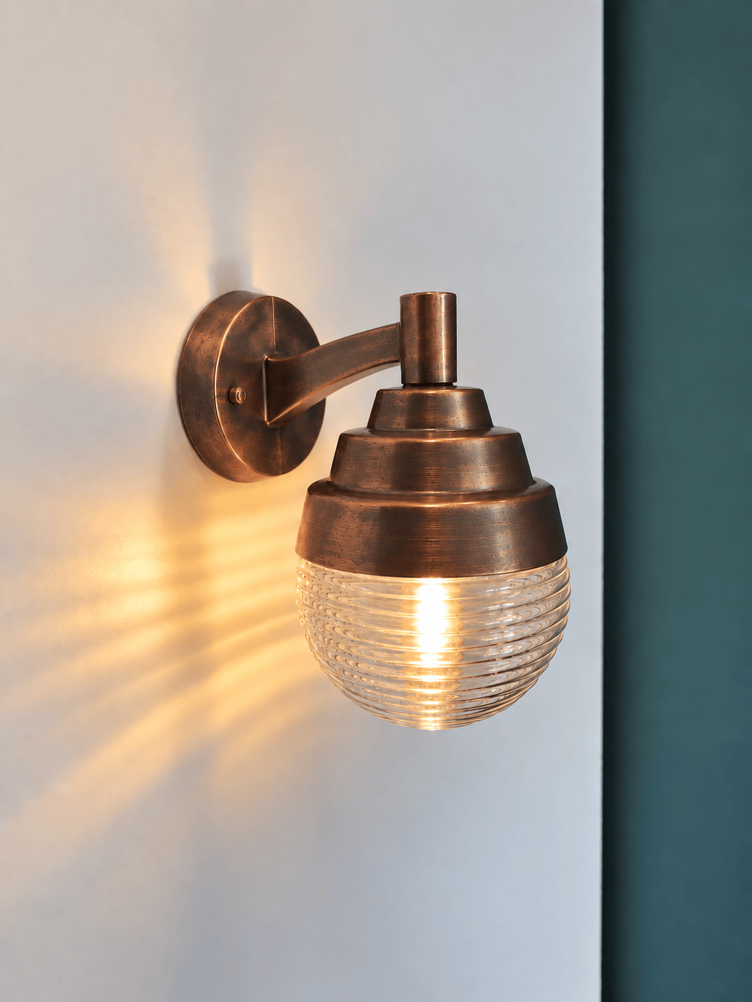 Arel Lighting Antique Copper KRASAVO Brass Nautical Wall Sconce