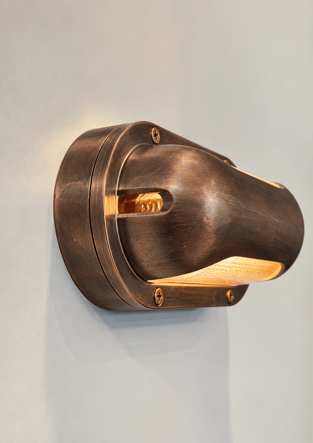 Arel Lighting Antique Copper MASTY Brass Nautical Wall Sconce