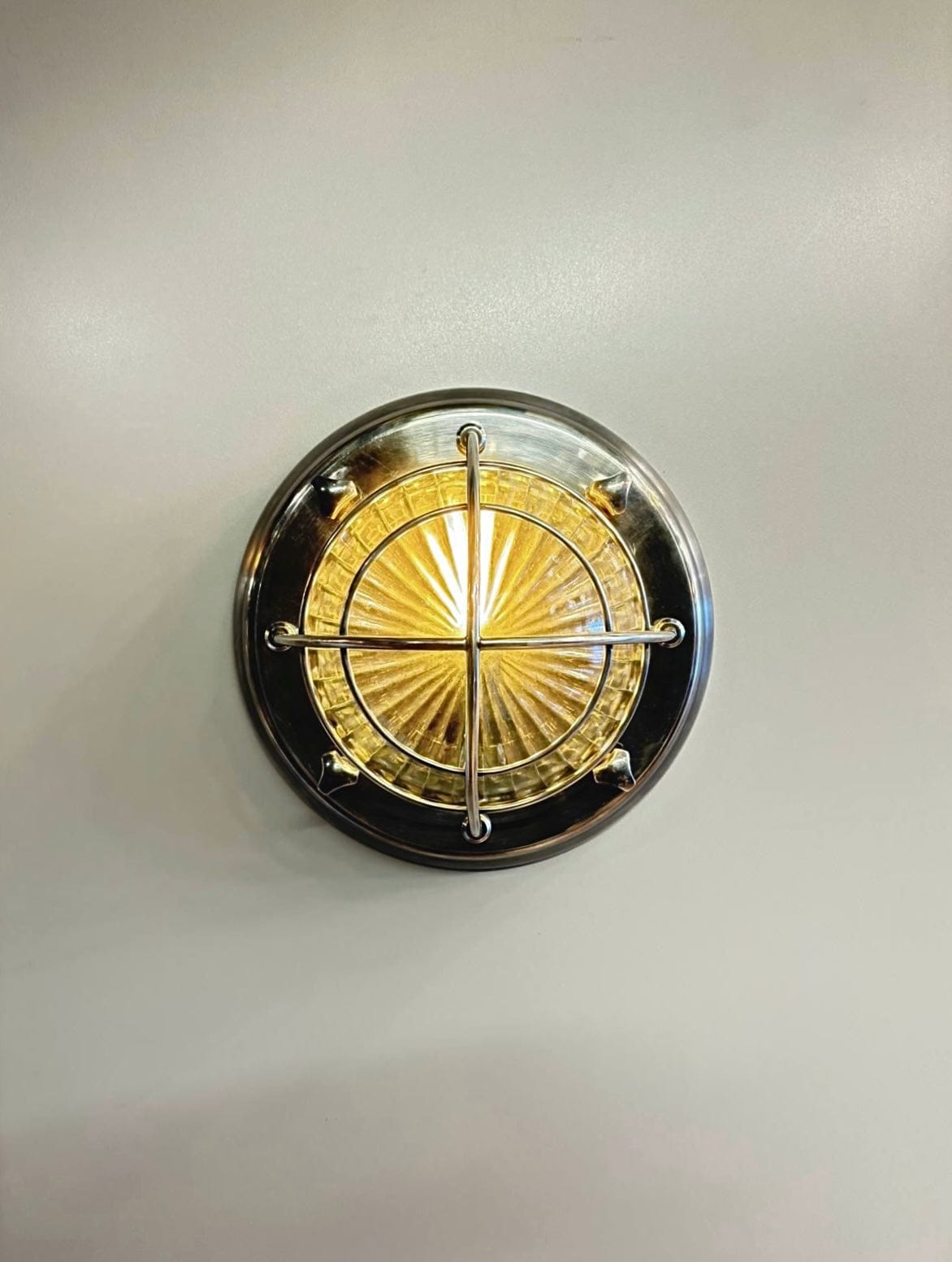 Arel Lighting Antique Silver CALITRI Brass Nautical Ceiling Light