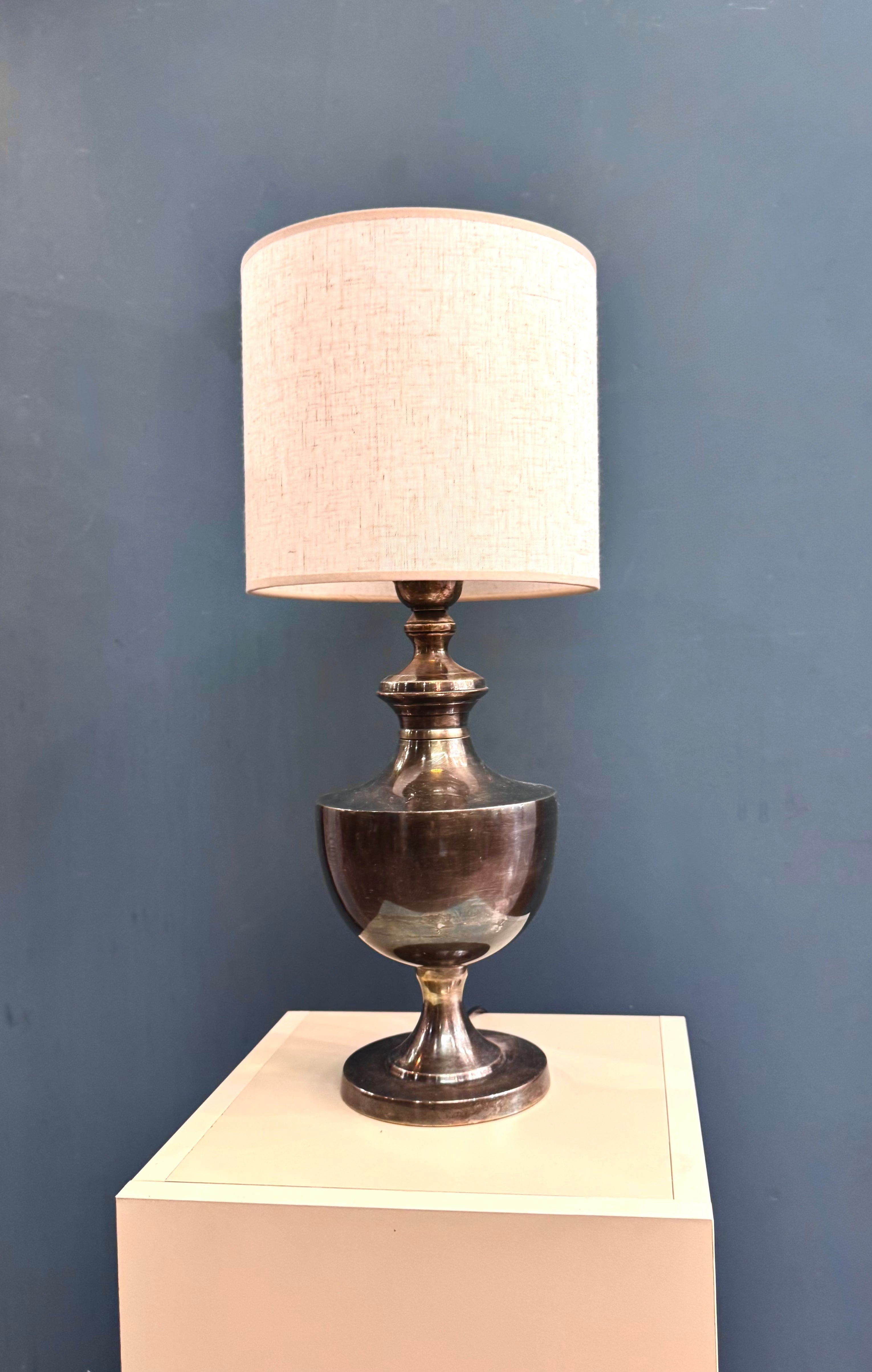 Arel Lighting Antique Silver MACAS Table Lamp