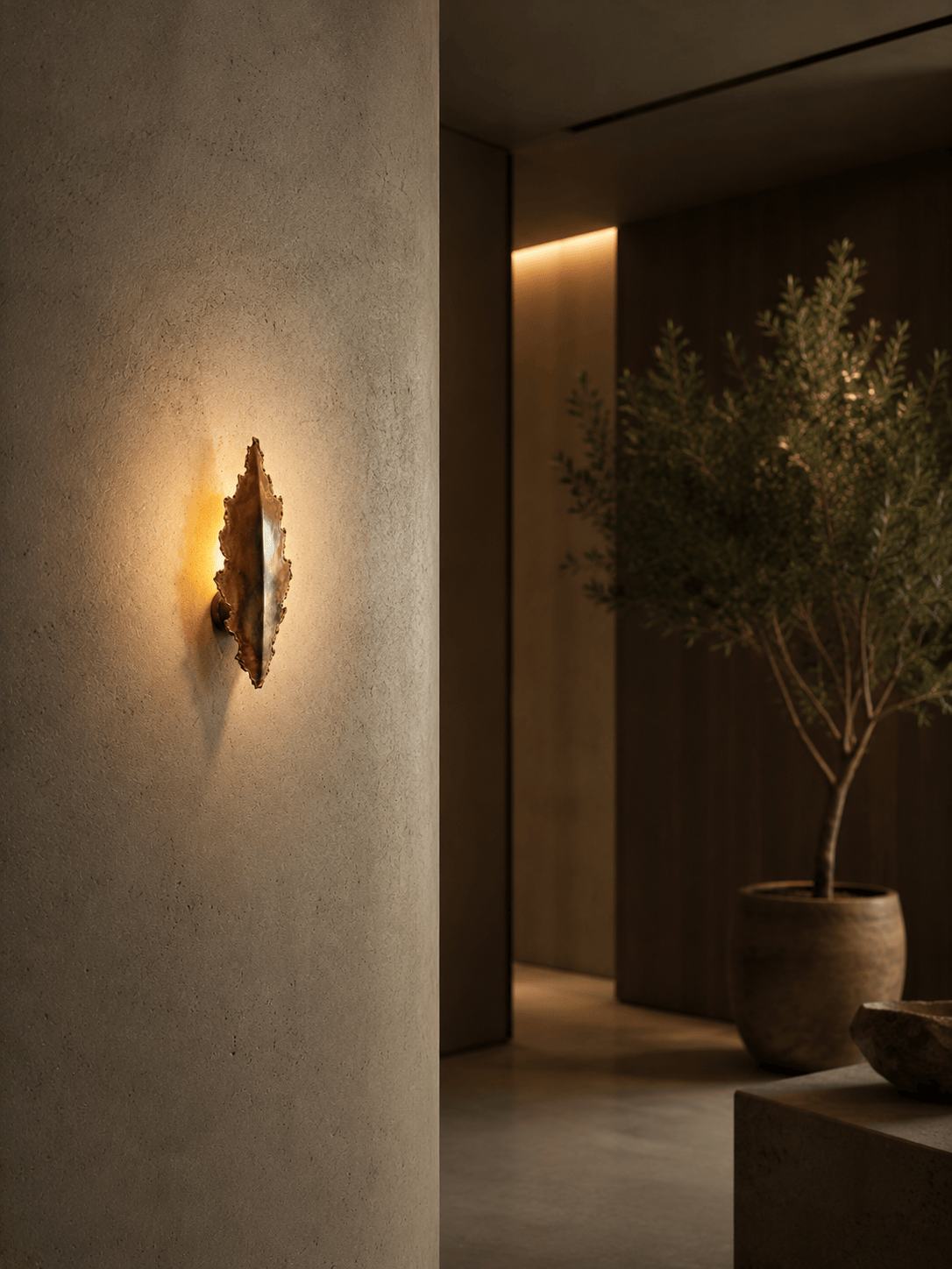 Arel Lighting AUGSBURG Brass Wall Sconce