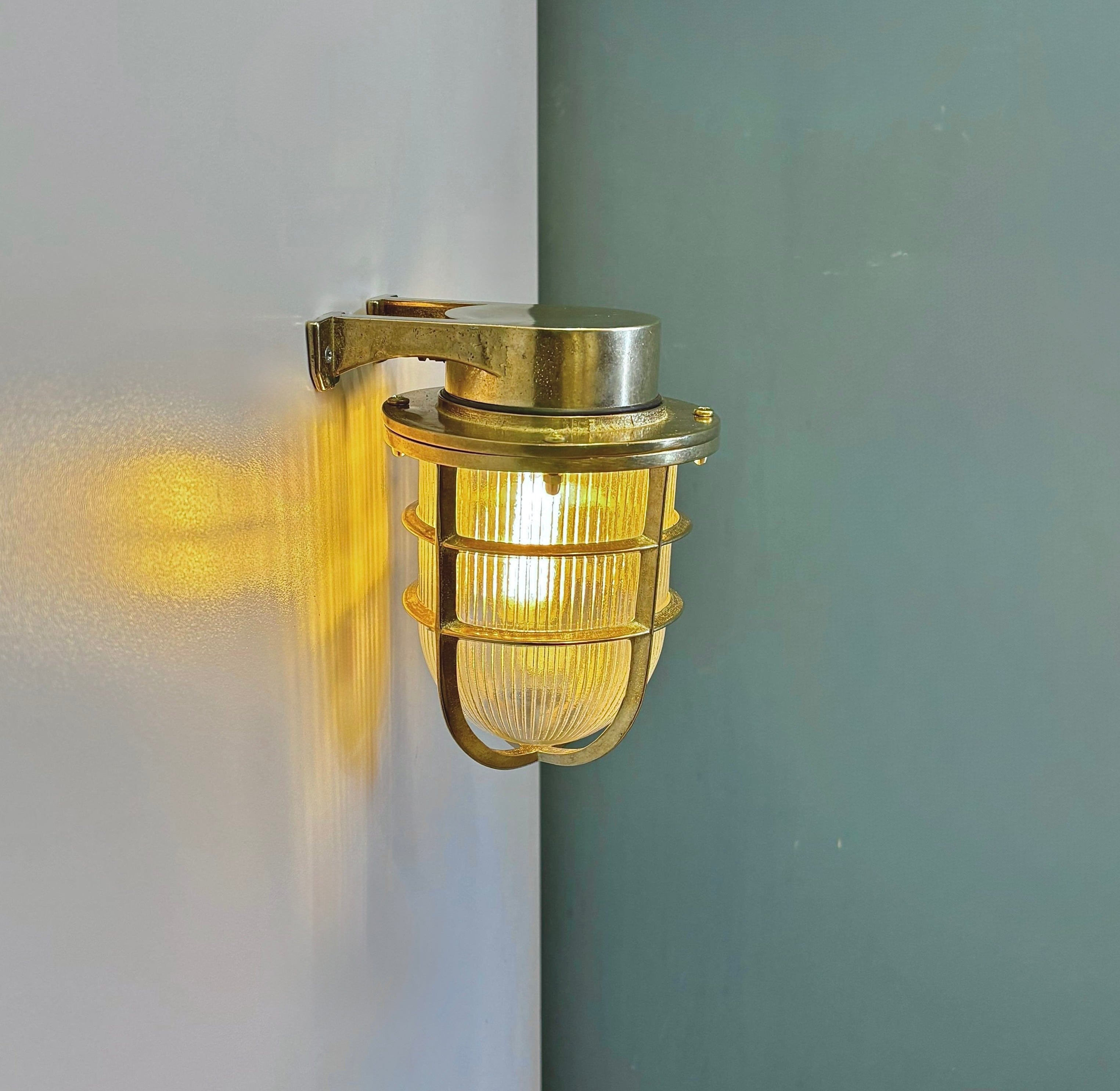 Arel Lighting BACENO GRANDE Brass Nautical Wall Sconce