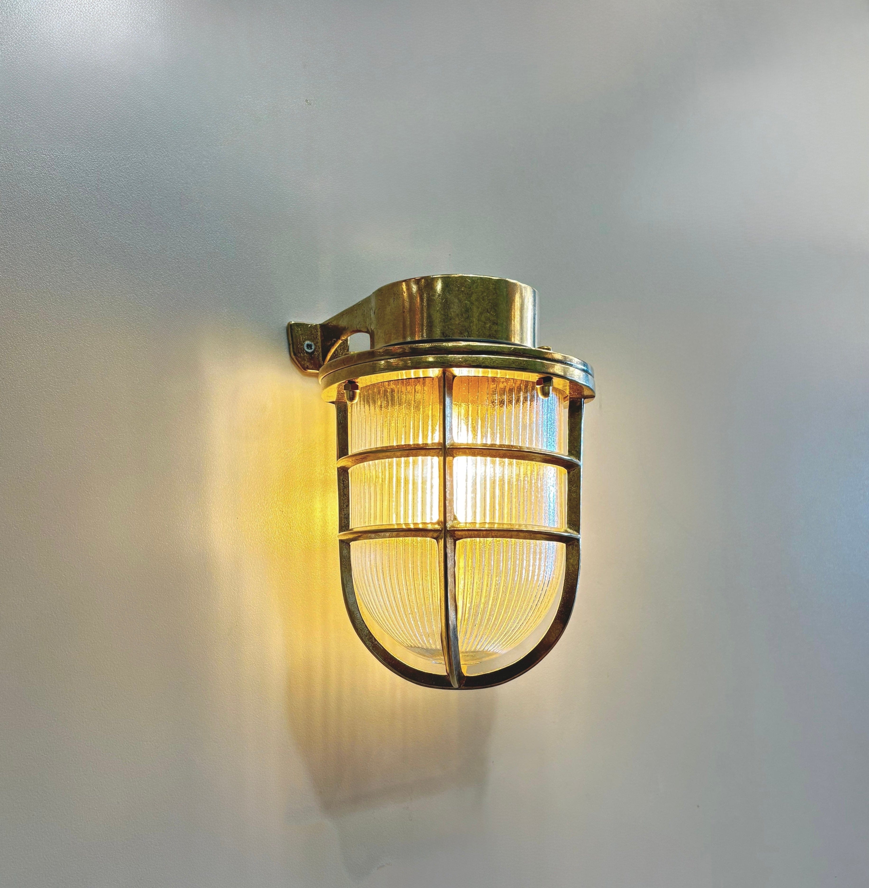 Arel Lighting BACENO GRANDE Brass Nautical Wall Sconce