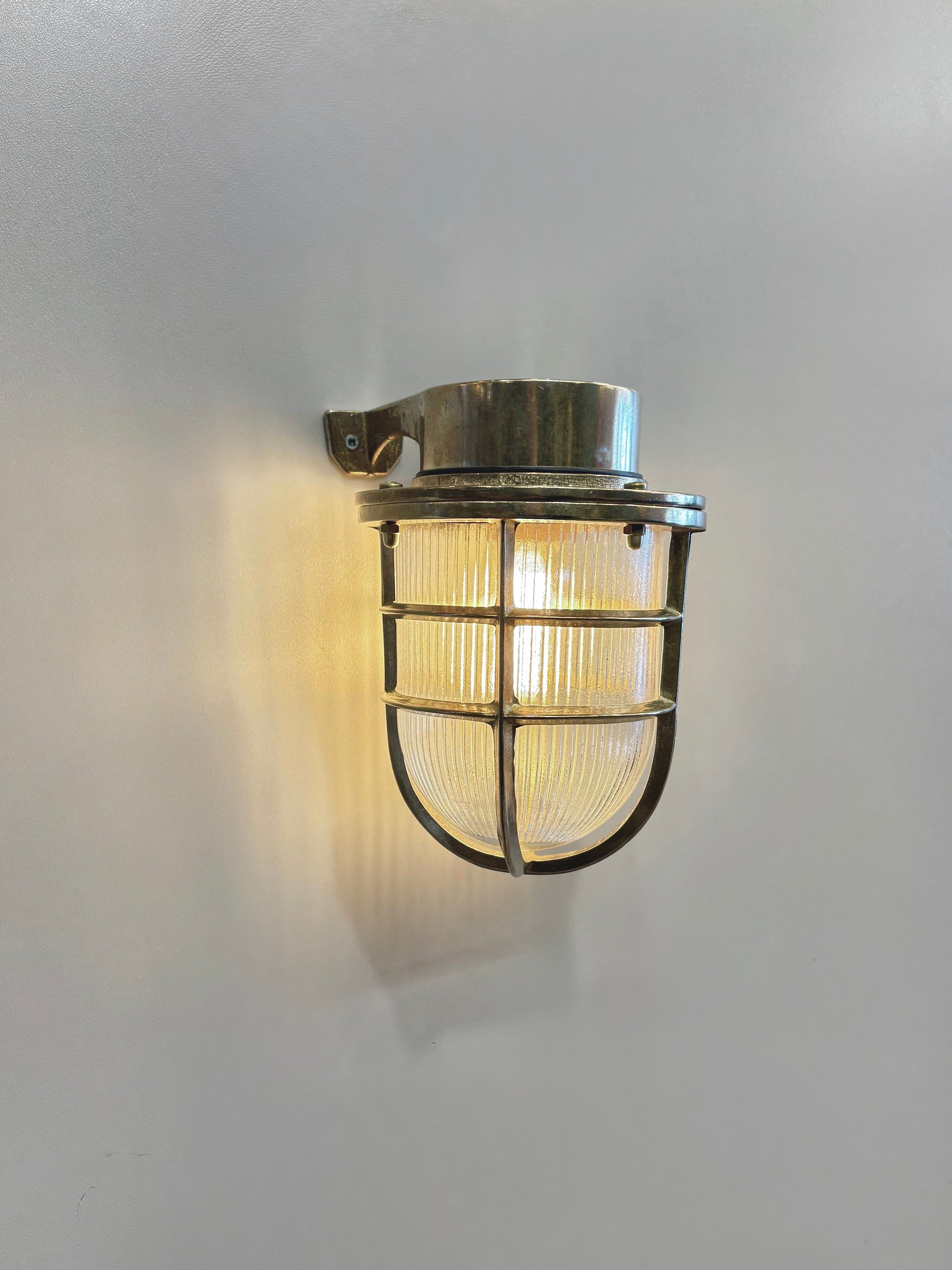 Arel Lighting BACENO GRANDE Brass Nautical Wall Sconce