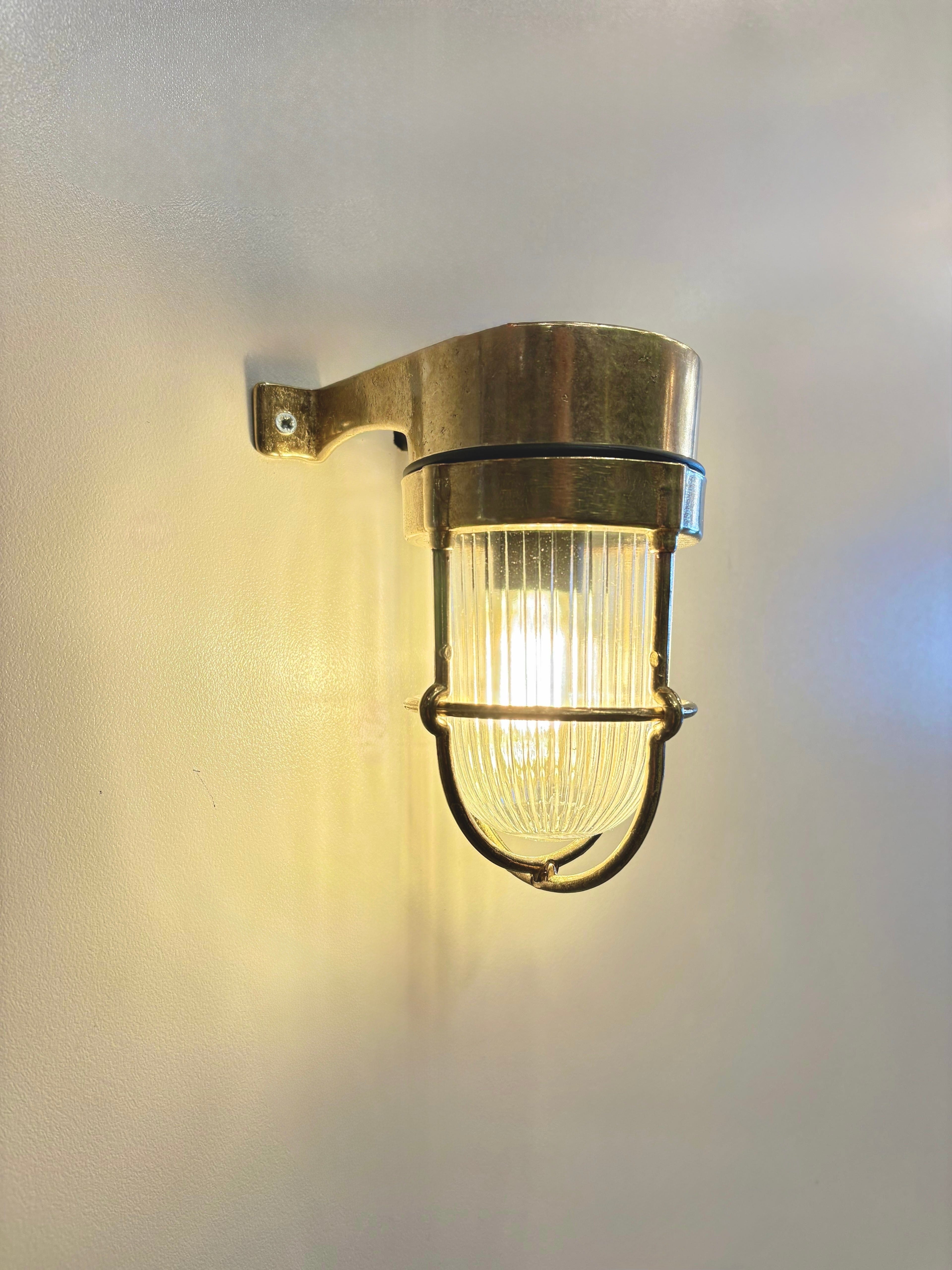 Arel Lighting BACENO MINI Brass Nautical Wall Sconce