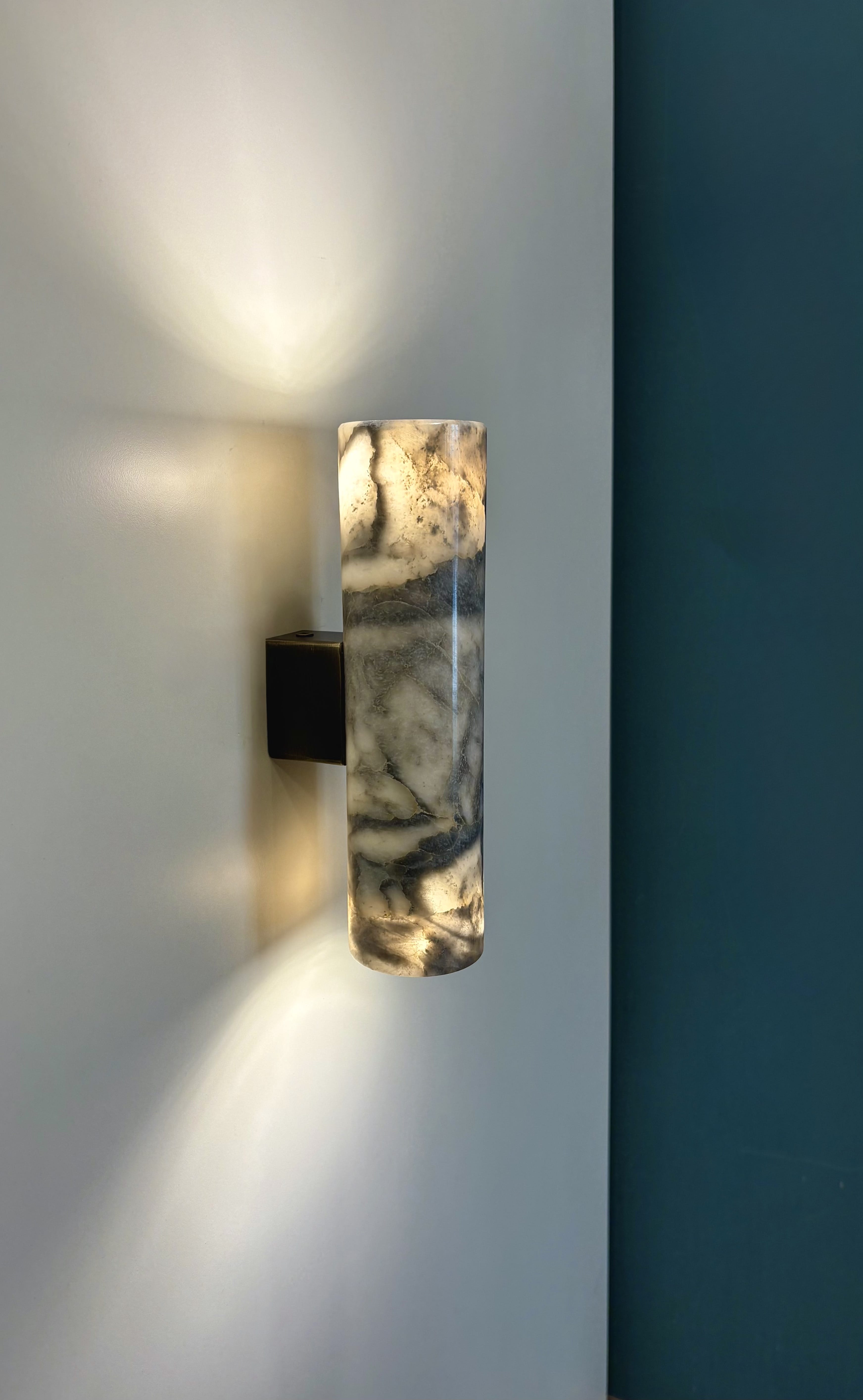 Arel Lighting BIED Marble Two Way Wall Sconce
