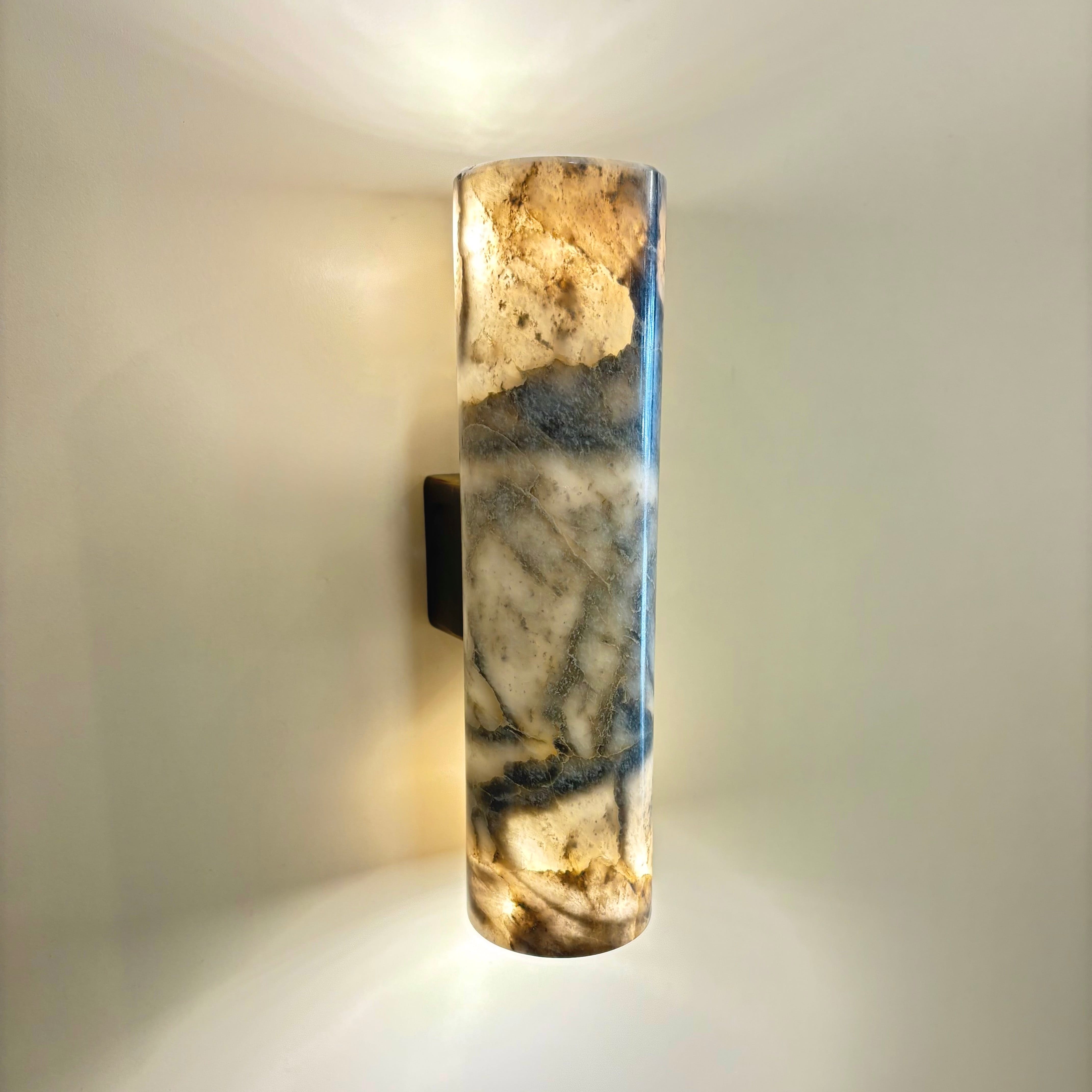 Arel Lighting BIED Marble Two Way Wall Sconce