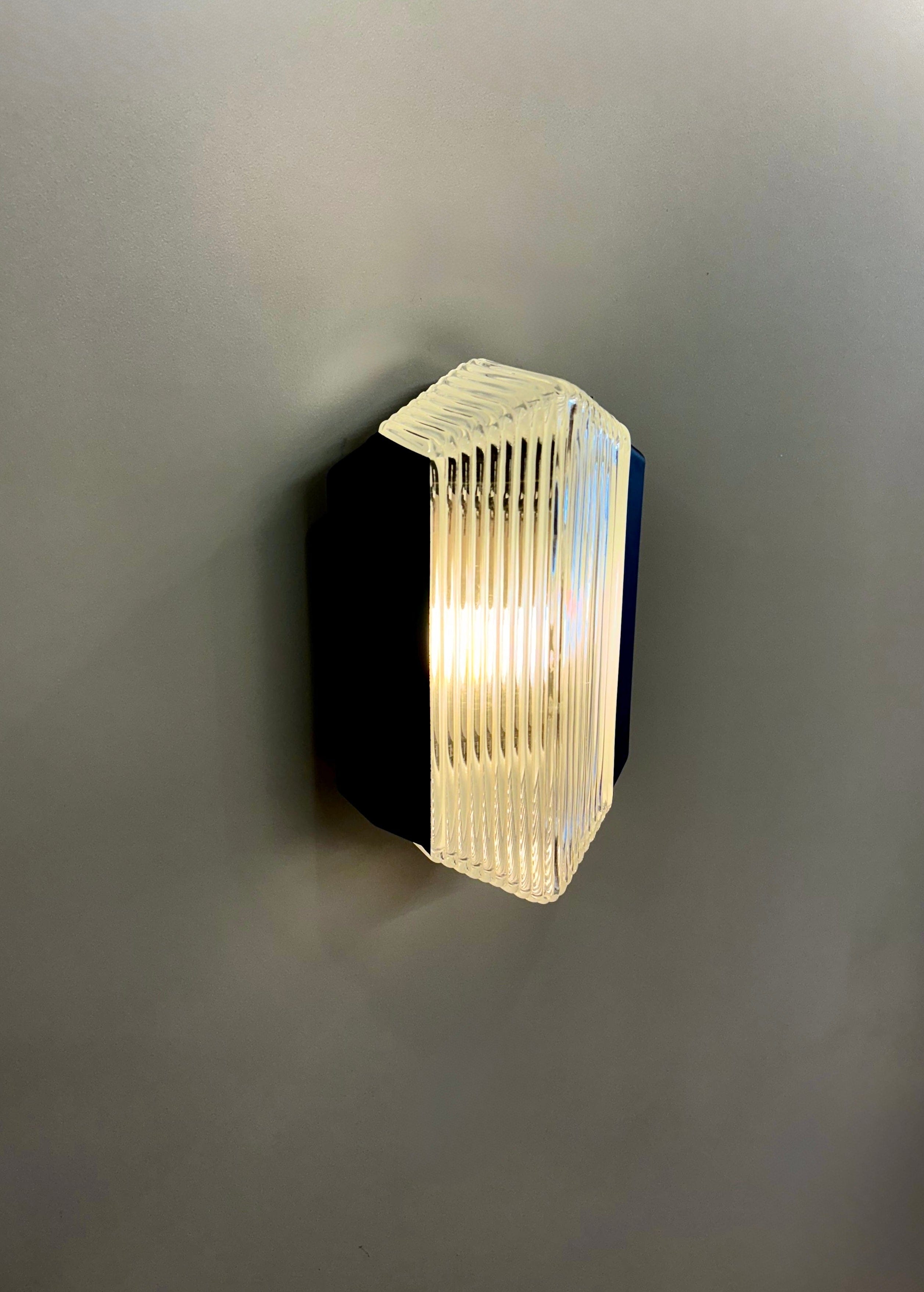 Arel Lighting Black KATERIN Art Deco Outdoor Wall Sconce