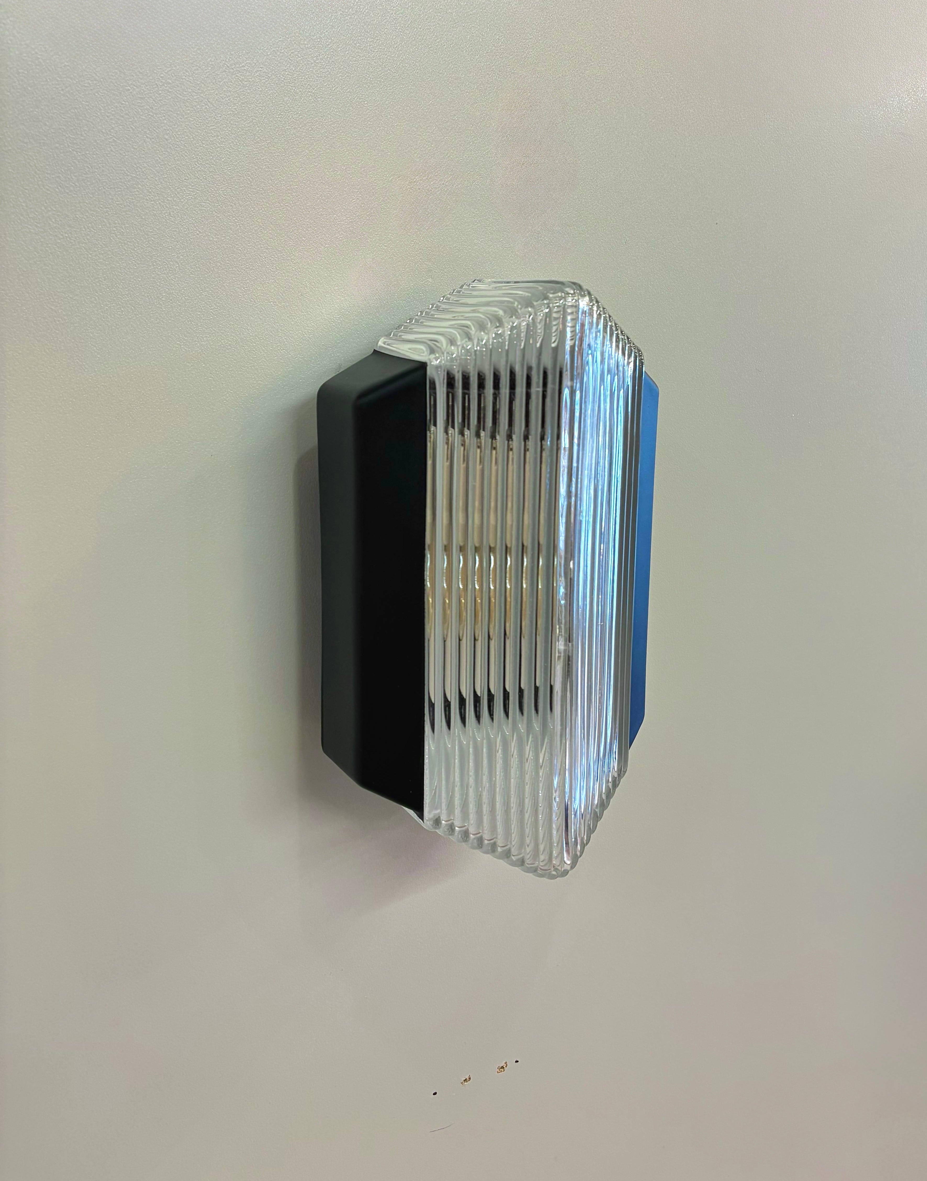 Arel Lighting Black KATERIN Art Deco Outdoor Wall Sconce